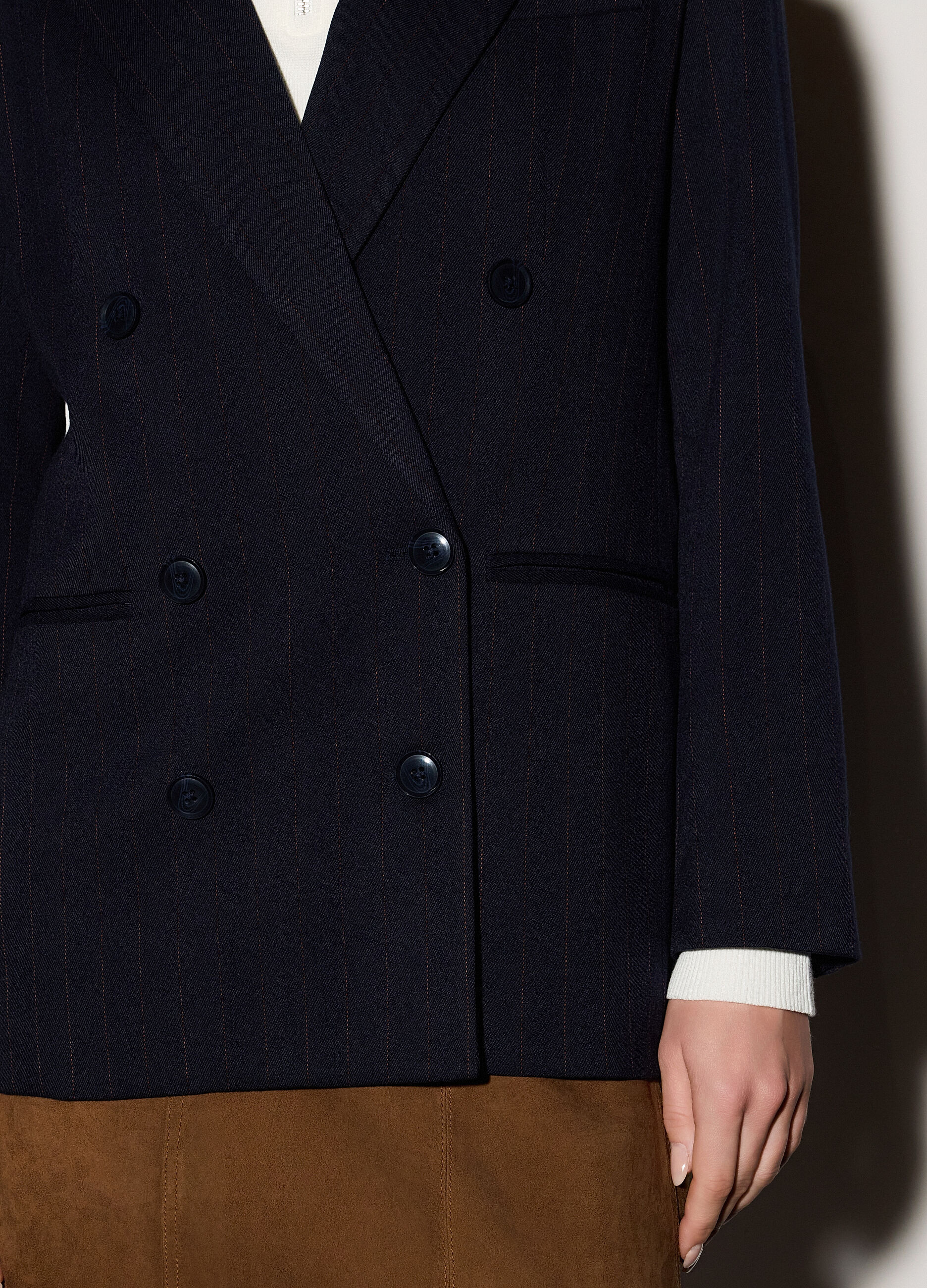 Blazer doppiopetto stretch donna_3