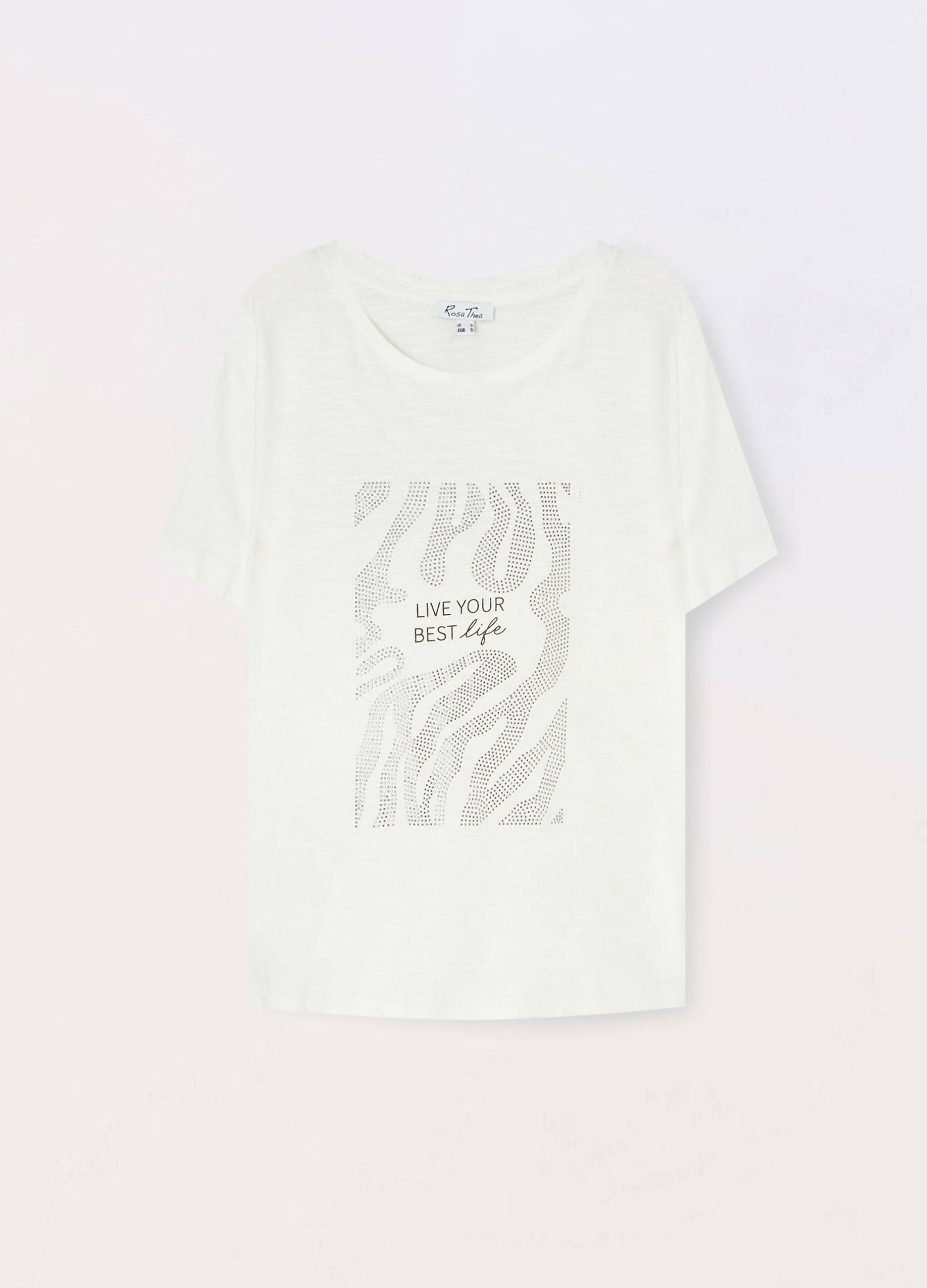 T-shirt in jersey di puro cotone donna curvy_0