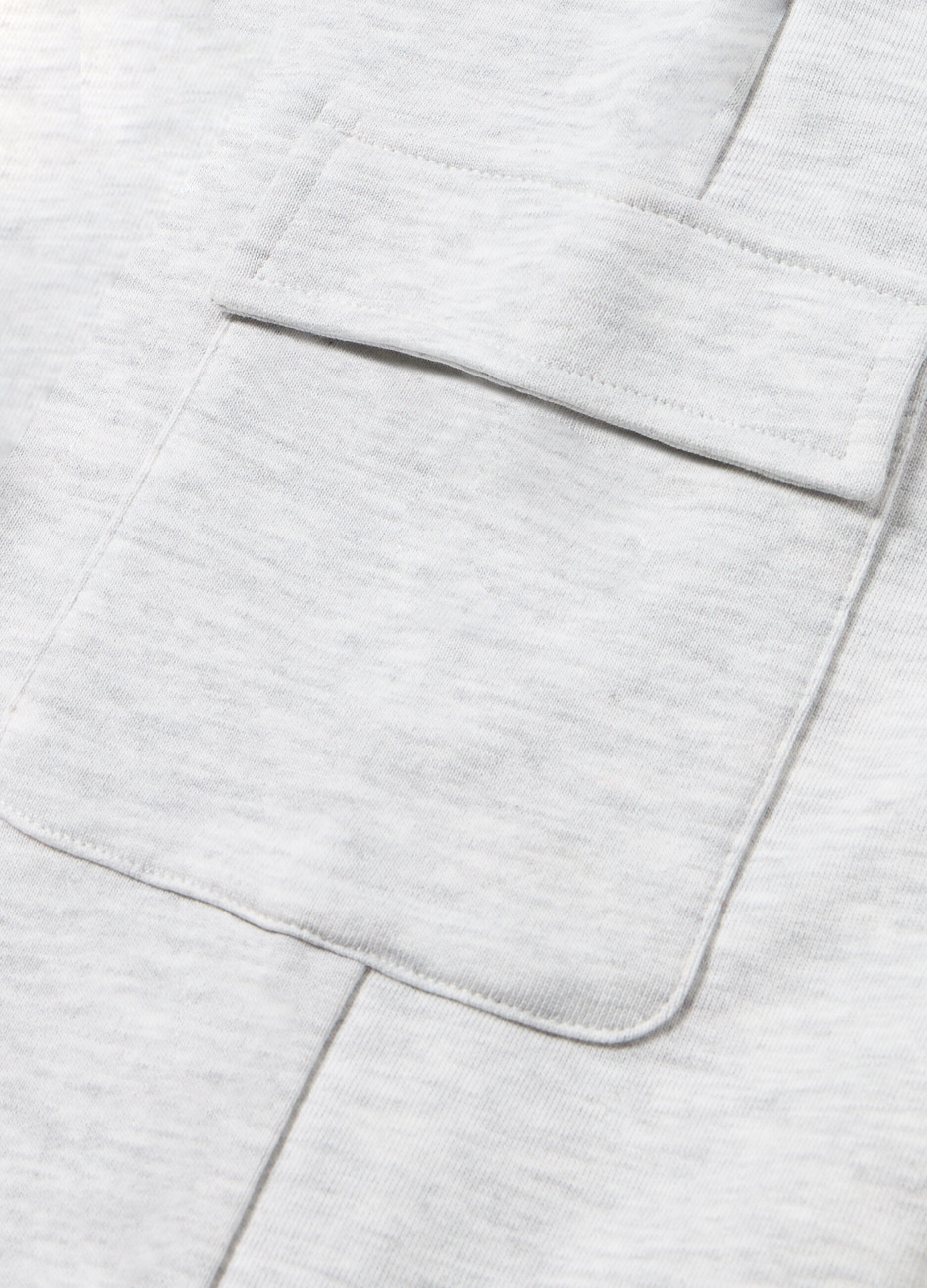 Jogger cargo in french terry di cotone ragazza_1