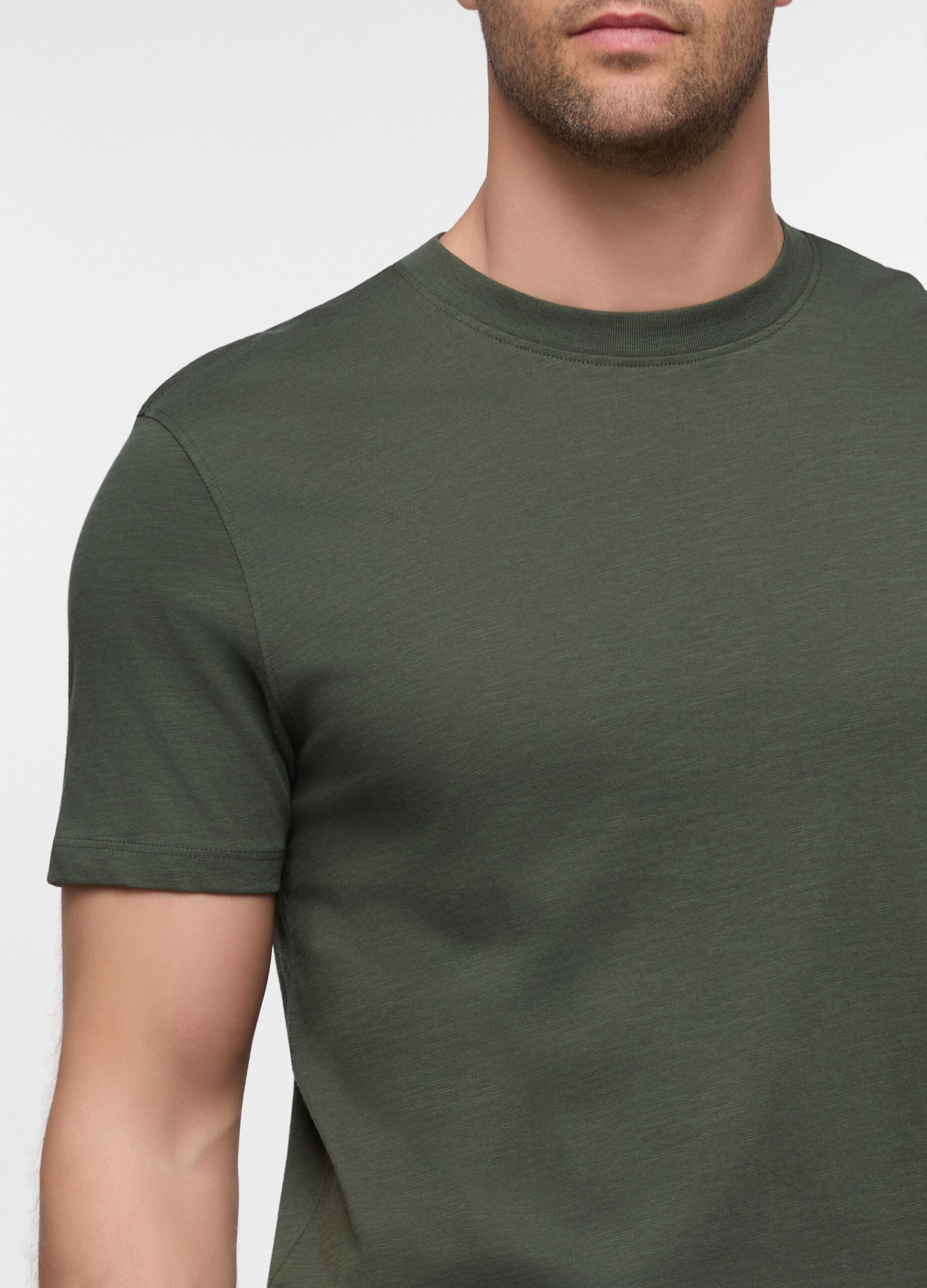 T-shirt in cotone fiammato uomo_2
