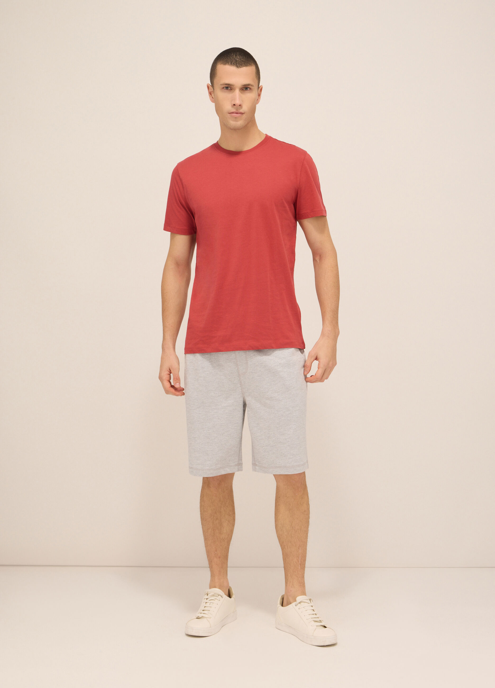 Short sportivi in felpa di cotone uomo_0