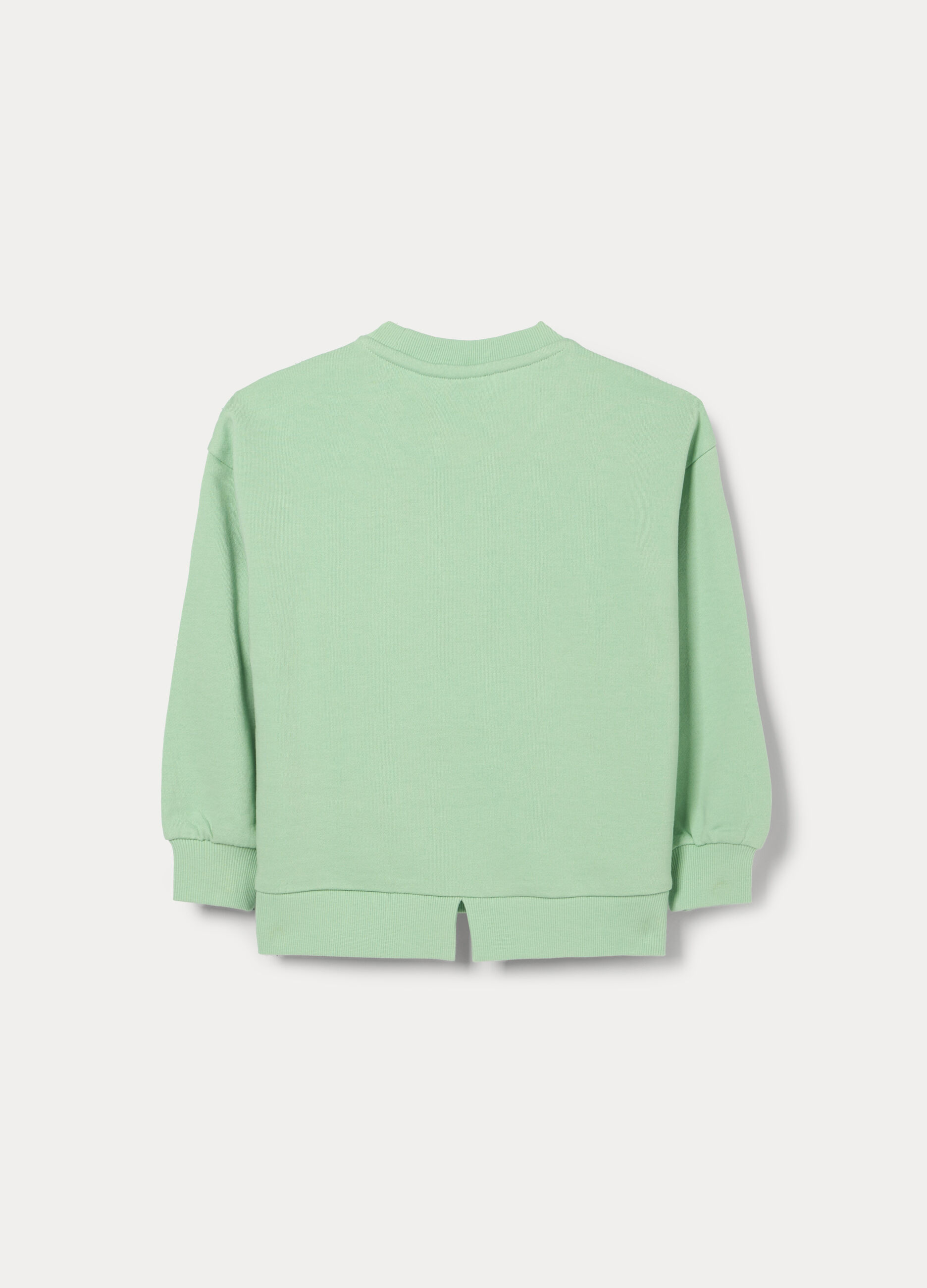 Felpa in french terry misto cotone bambina_1