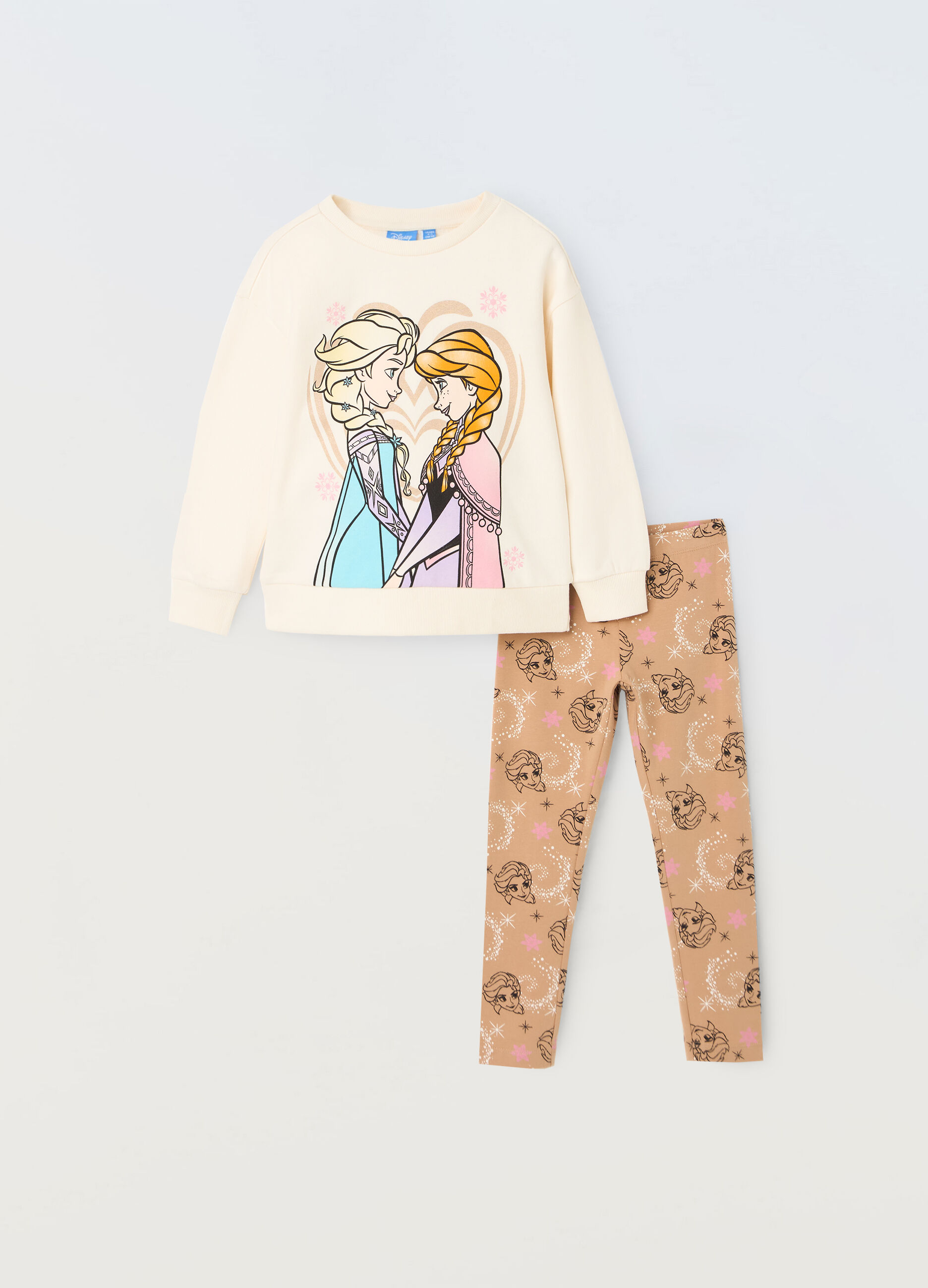 Jogging set Frozen in puro cotone bambina_0