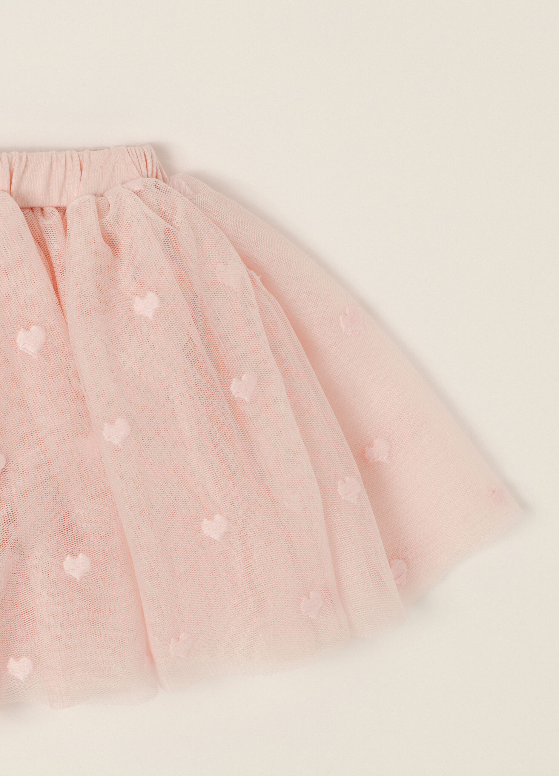 Set bambina bianco e rosa con maglietta e gonna_3