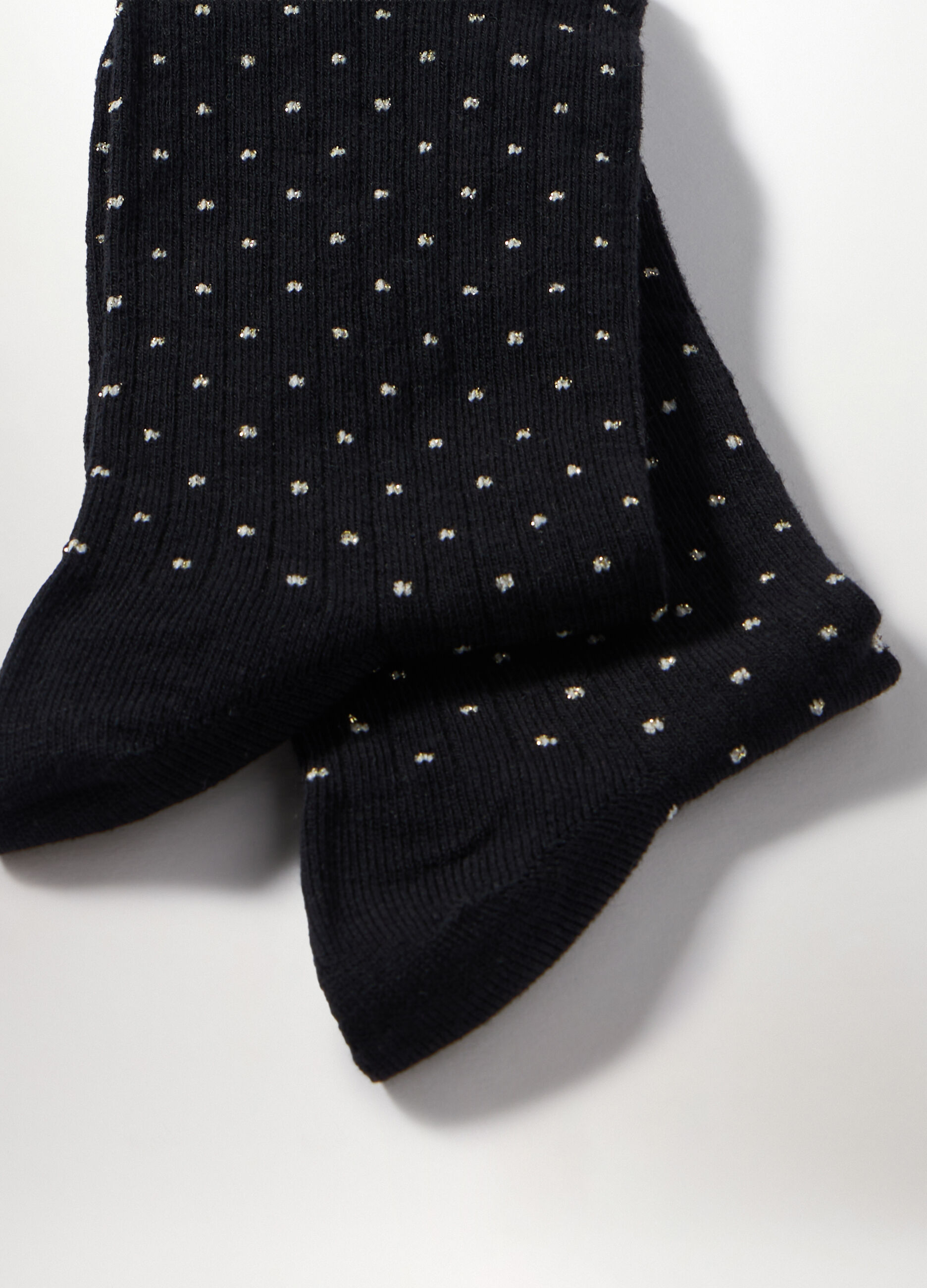 Calze in costina misto cotone donna_1