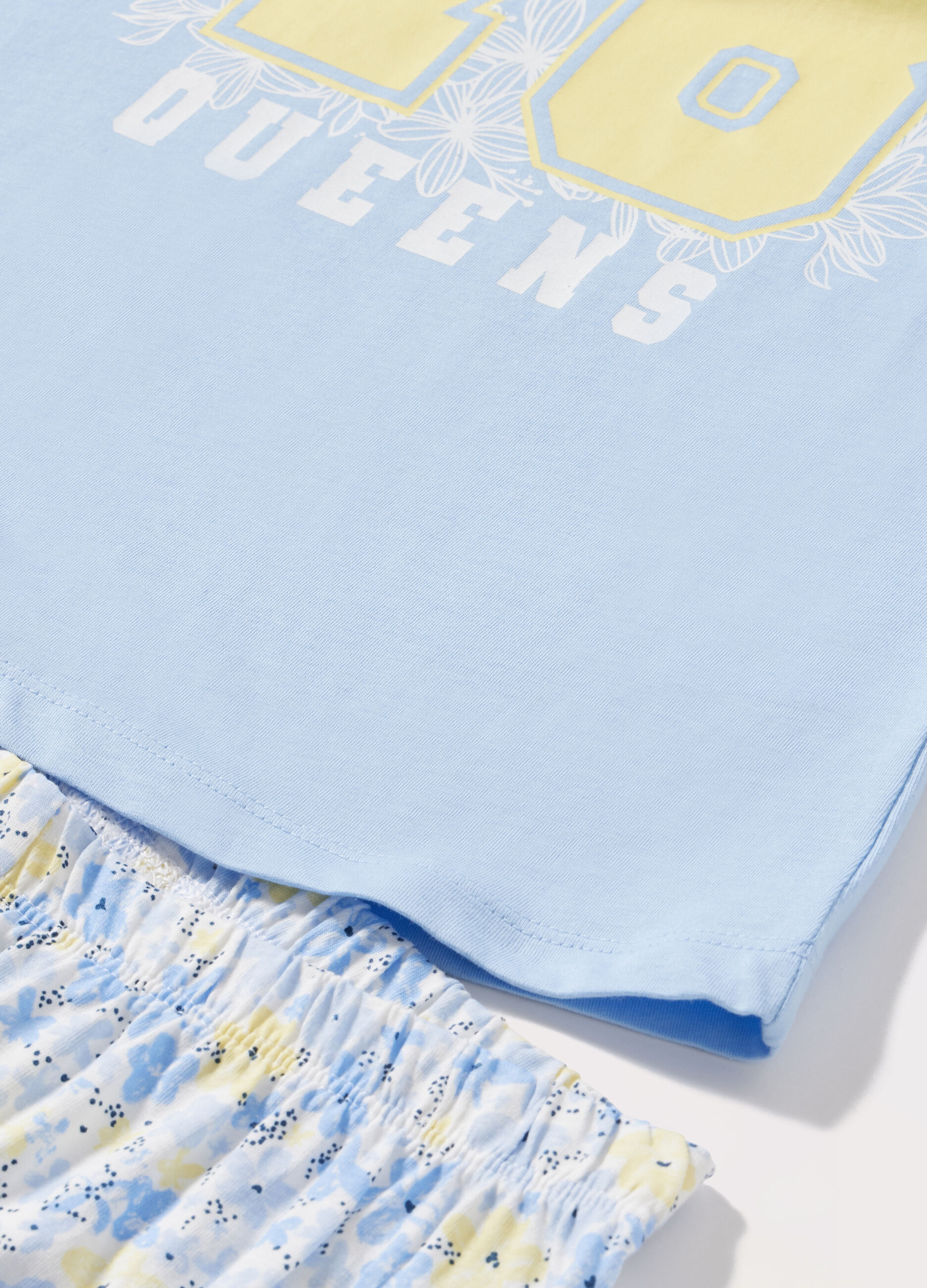 Set pigiama in jersey di puro cotone bambina_1