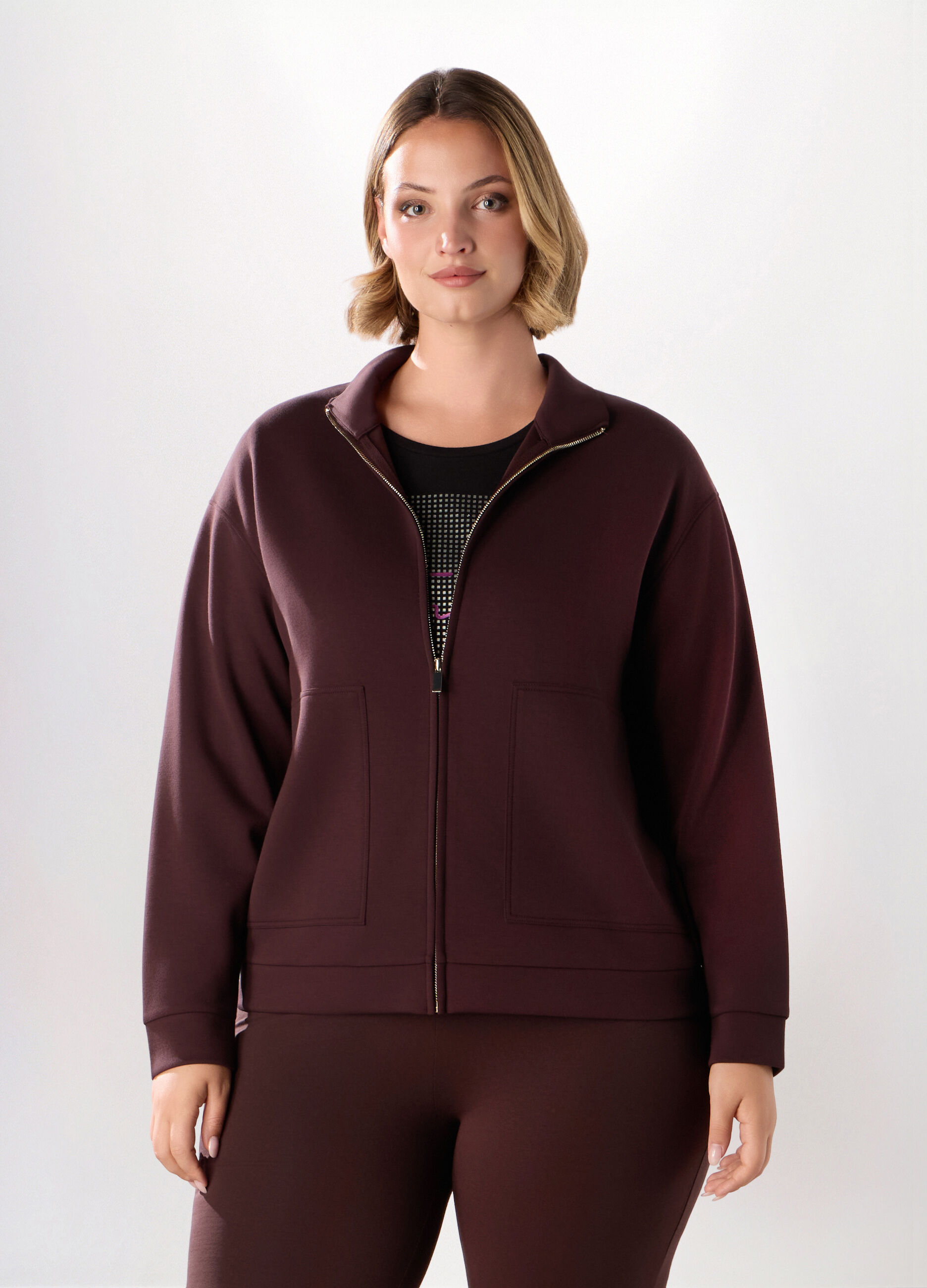 Felpa sportiva misto viscosa donna curvy_0