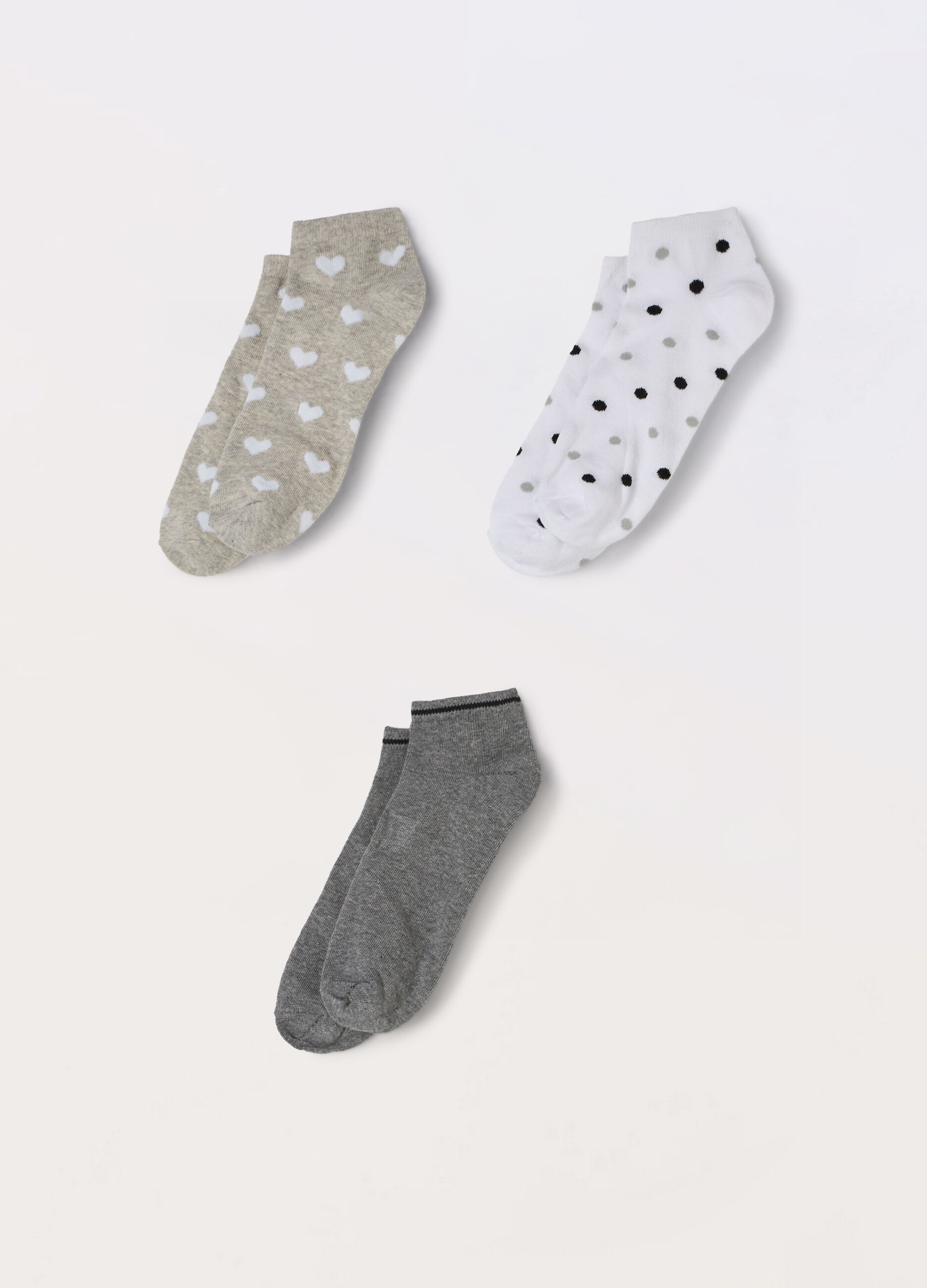 Pack 3 calze corte misto cotone donna_0