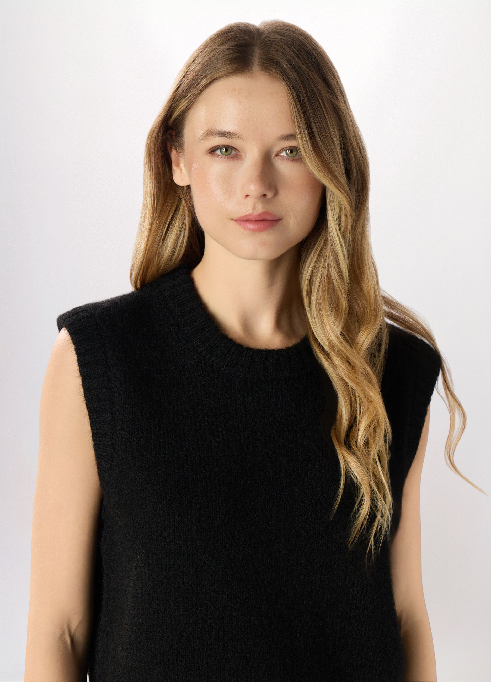 Gilet misto lana donna_2