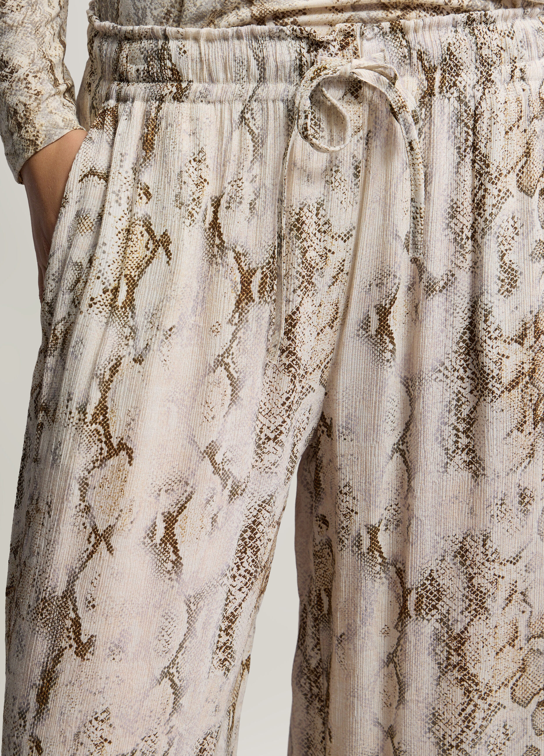 Jogger Wide Leg in poli viscosa donna_3