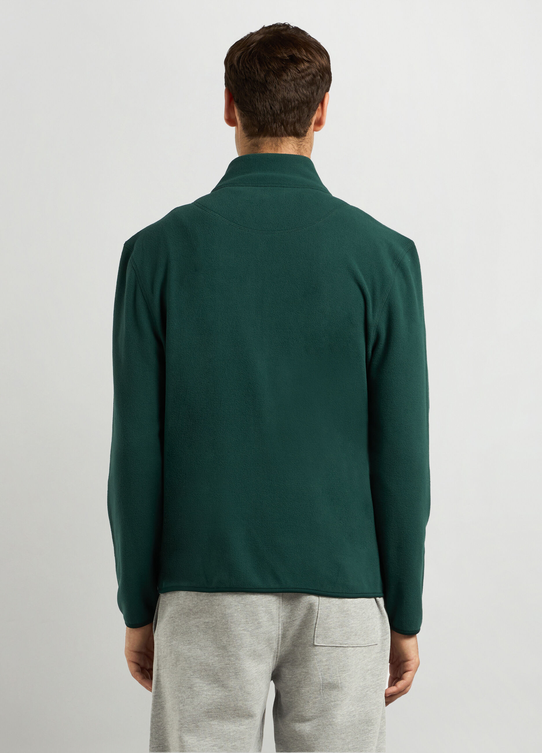 Felpa in pile full zip uomo_1