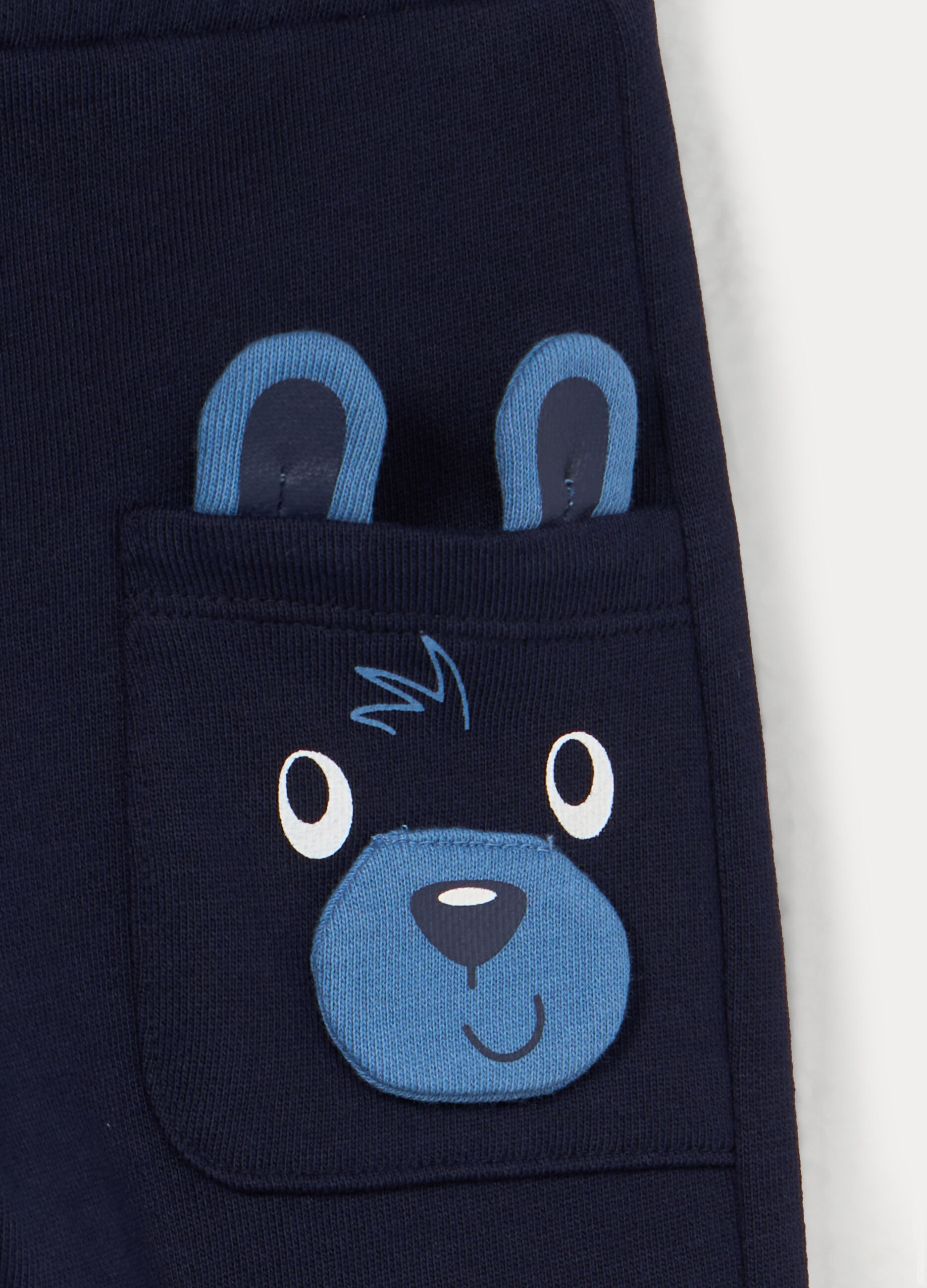 Jogger in french terry di puro cotone bimbo_2