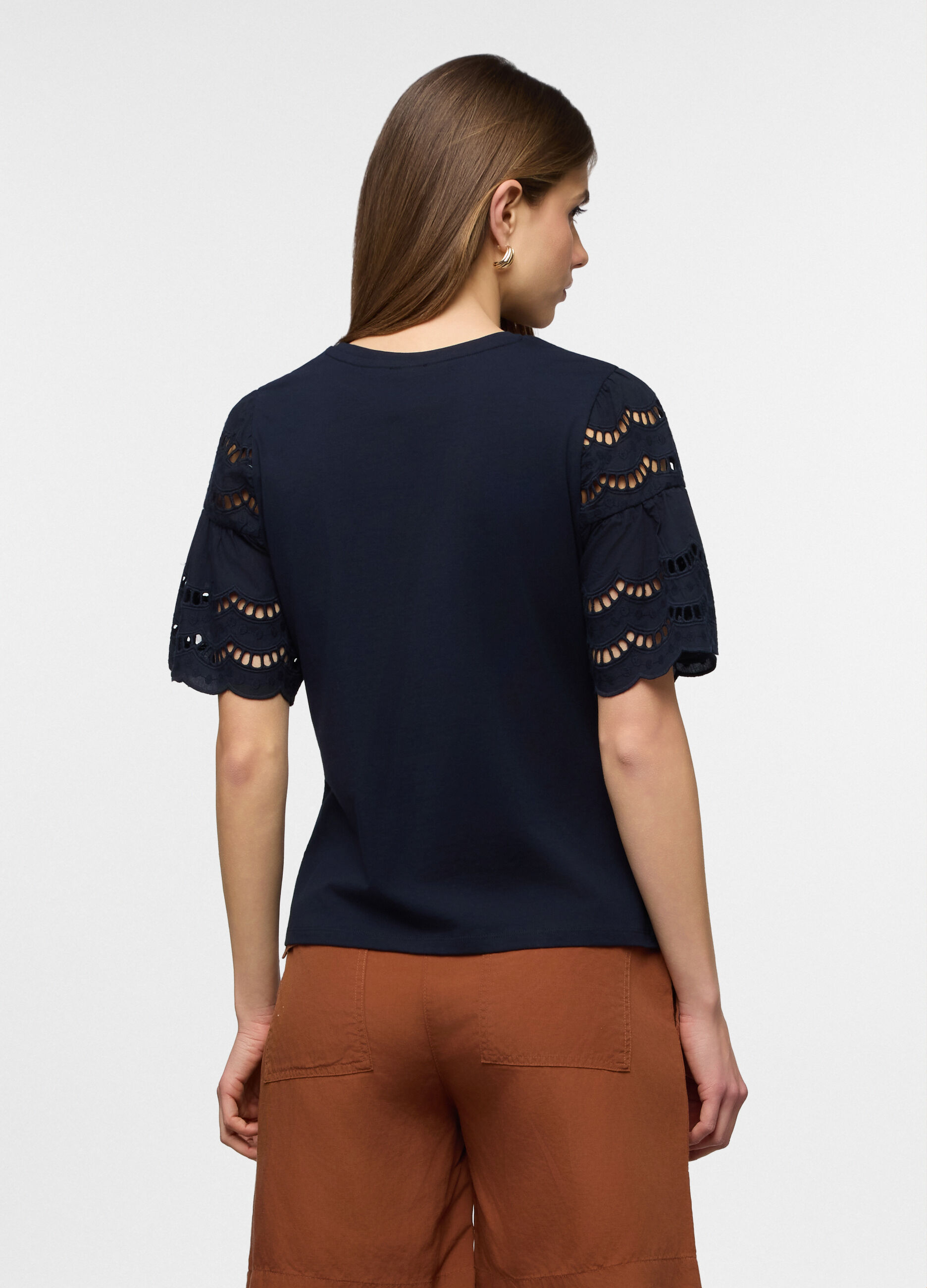 T-shirt girocollo stretch donna_1