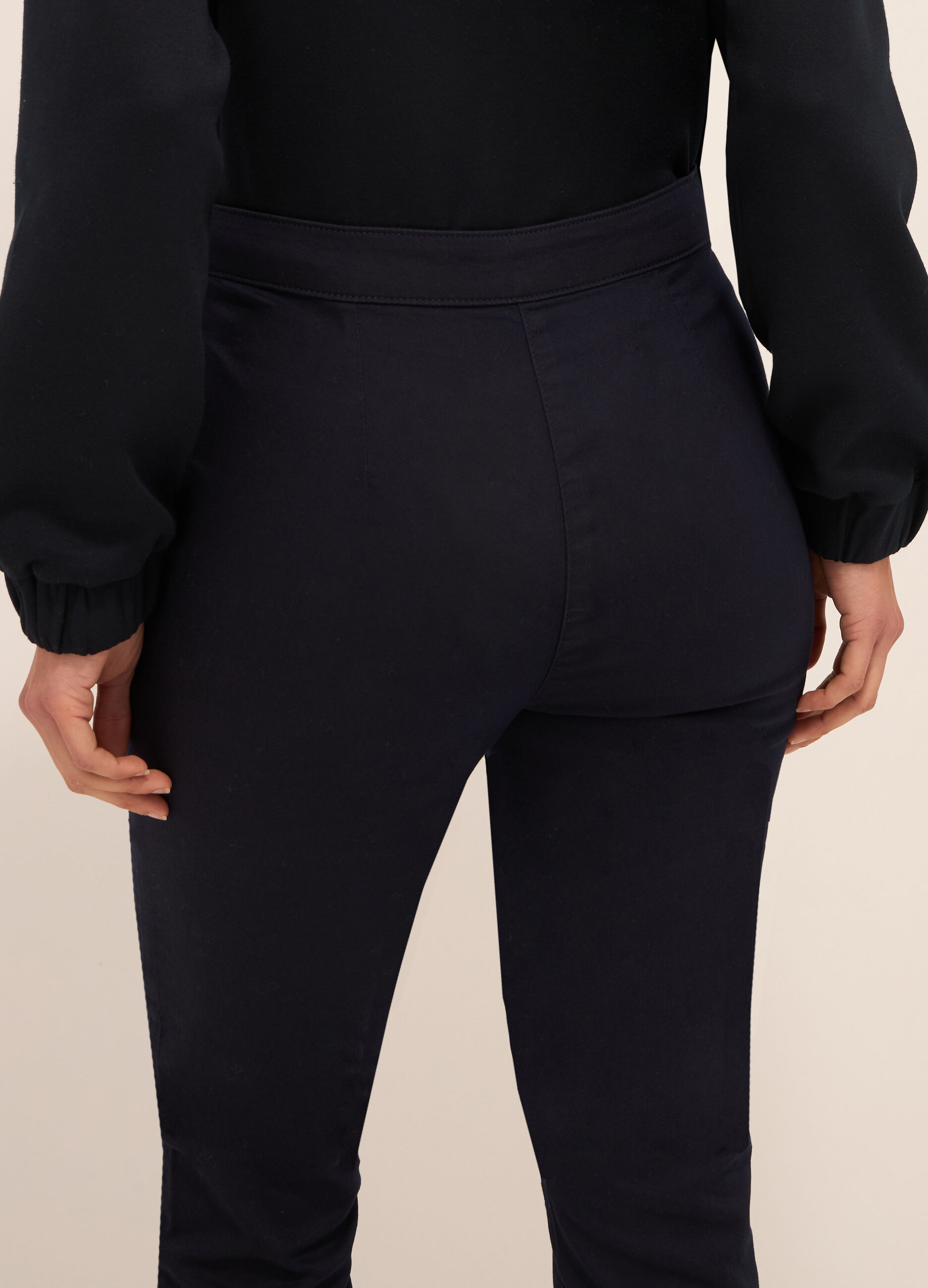 Treggings in misto cotone donna_2