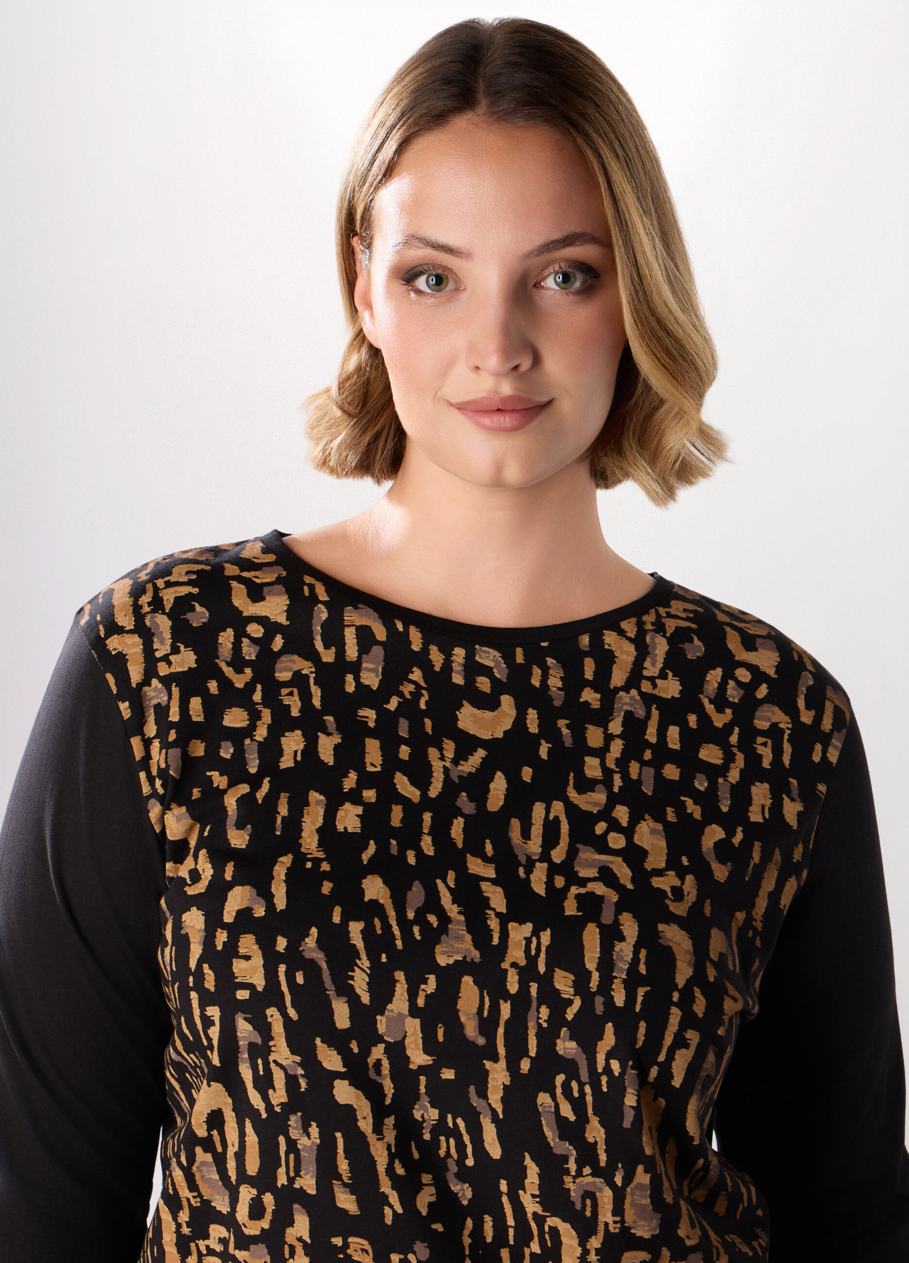 T-shirt in jersey di puro cotone donna curvy_2