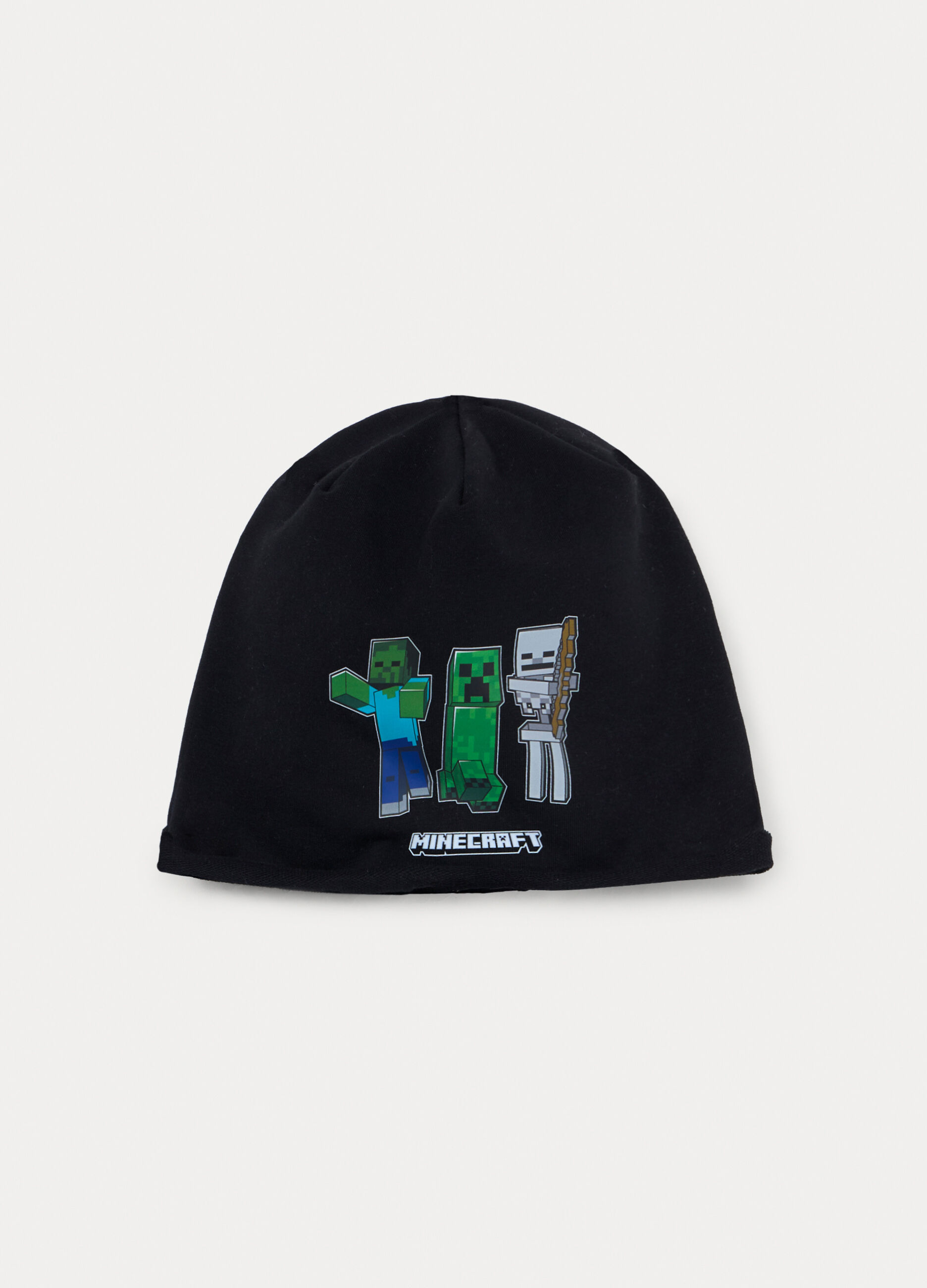 Berretto Minecraft in french terry di cotone stretch_0