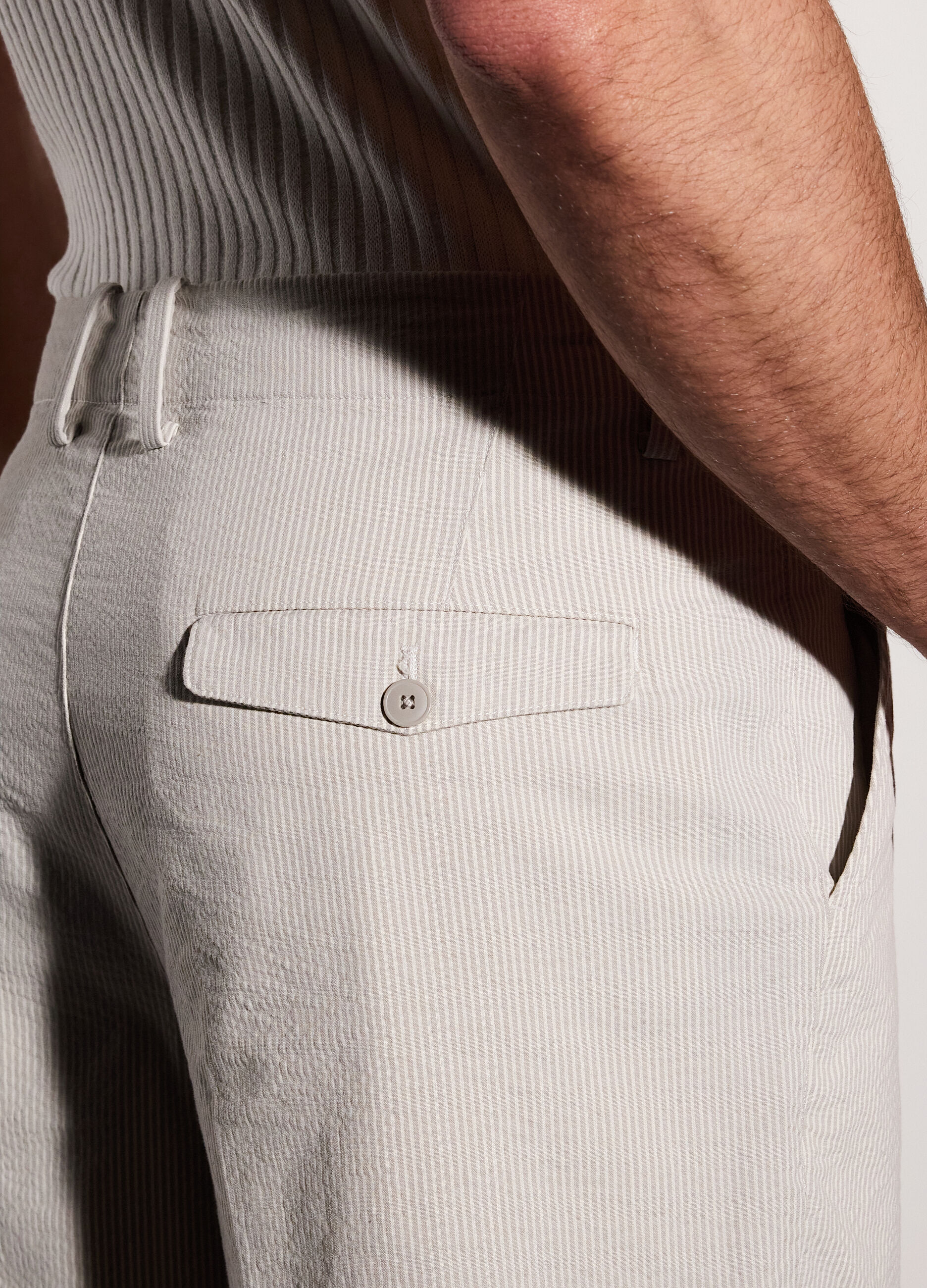 Bermuda in seersucker di cotone uomo_2