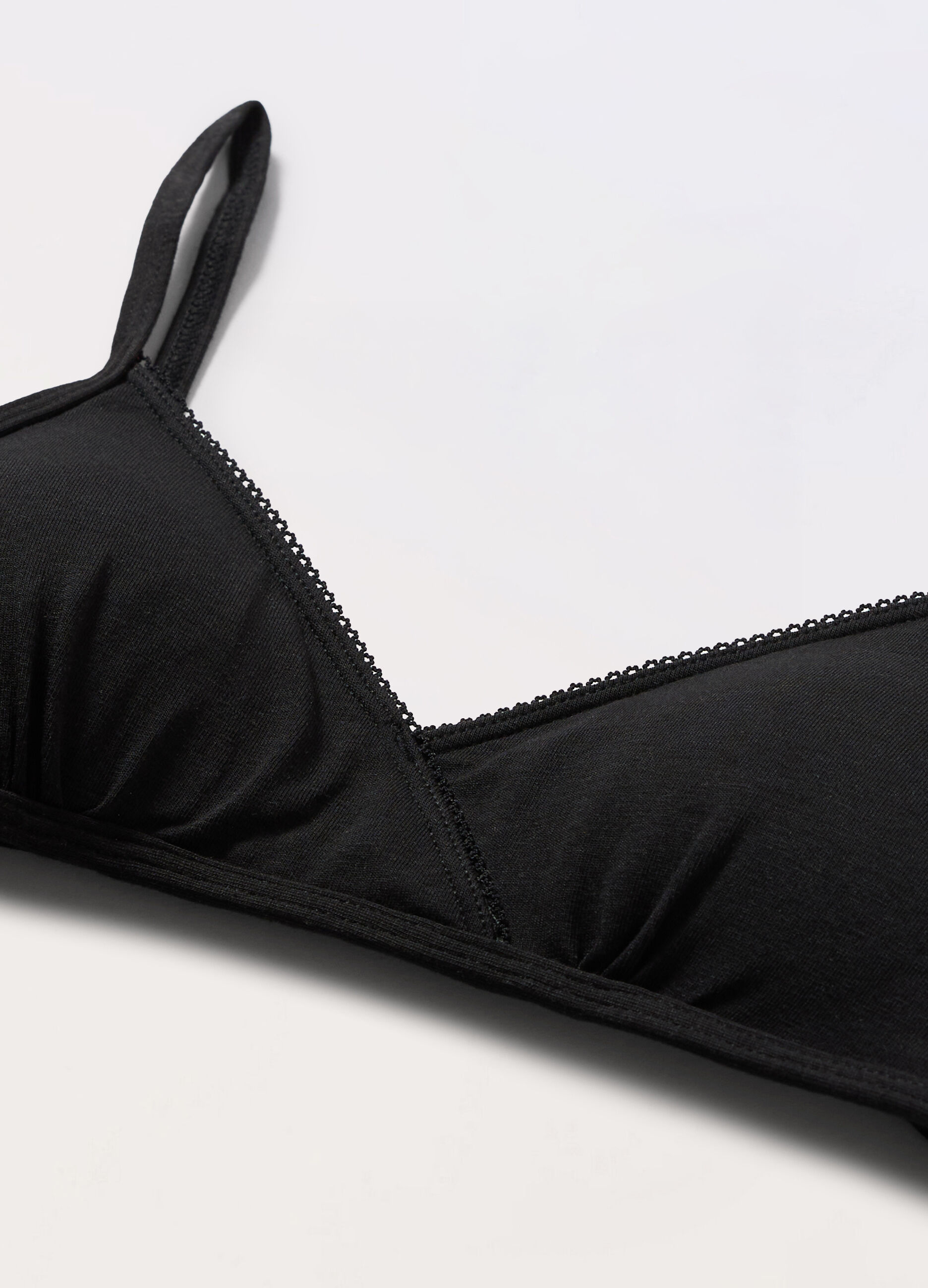 Reggiseno a triangolo in cotone stretch ragazza_1