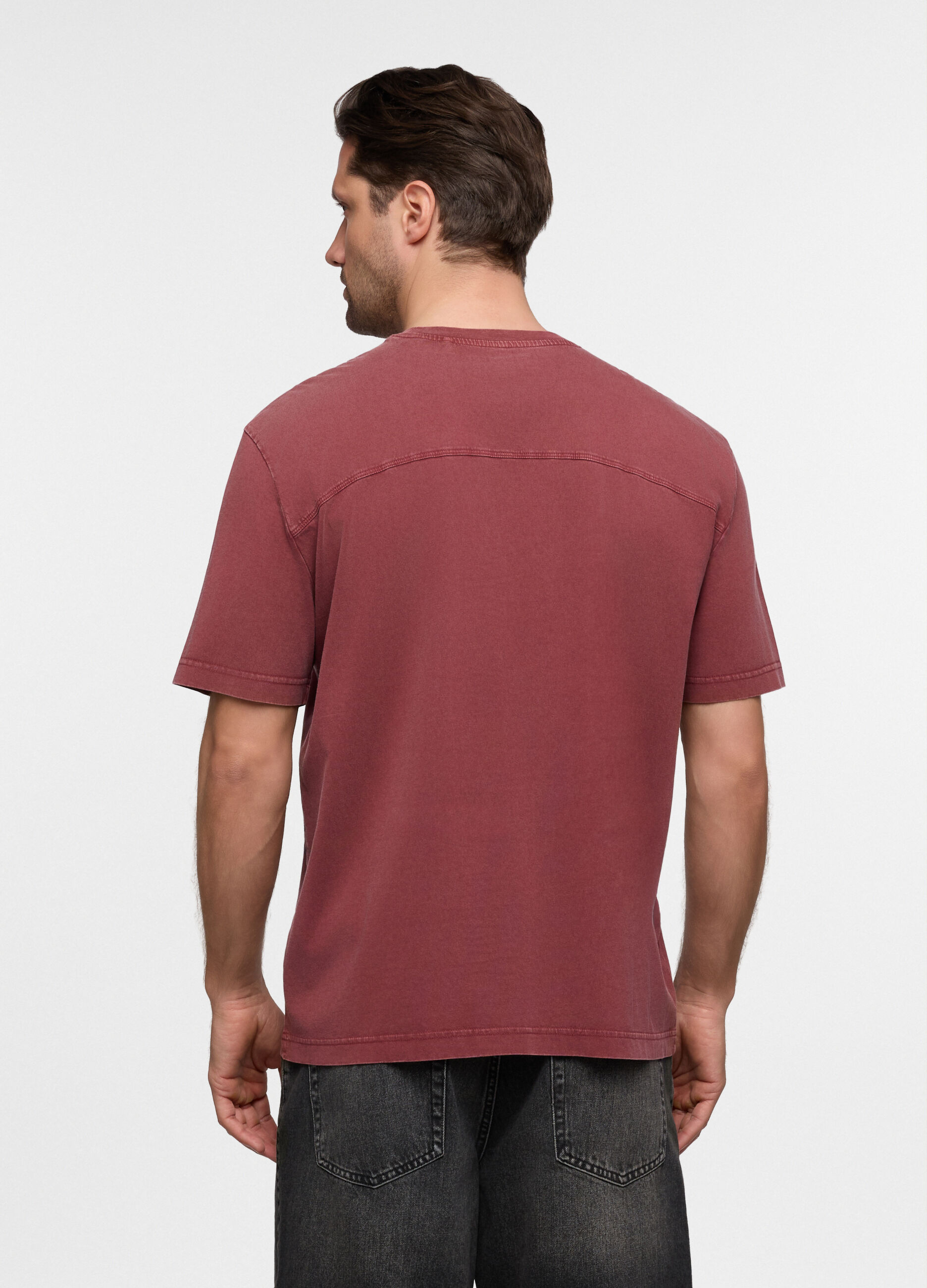 T-shirt relaxed fit in cotone uomo_1