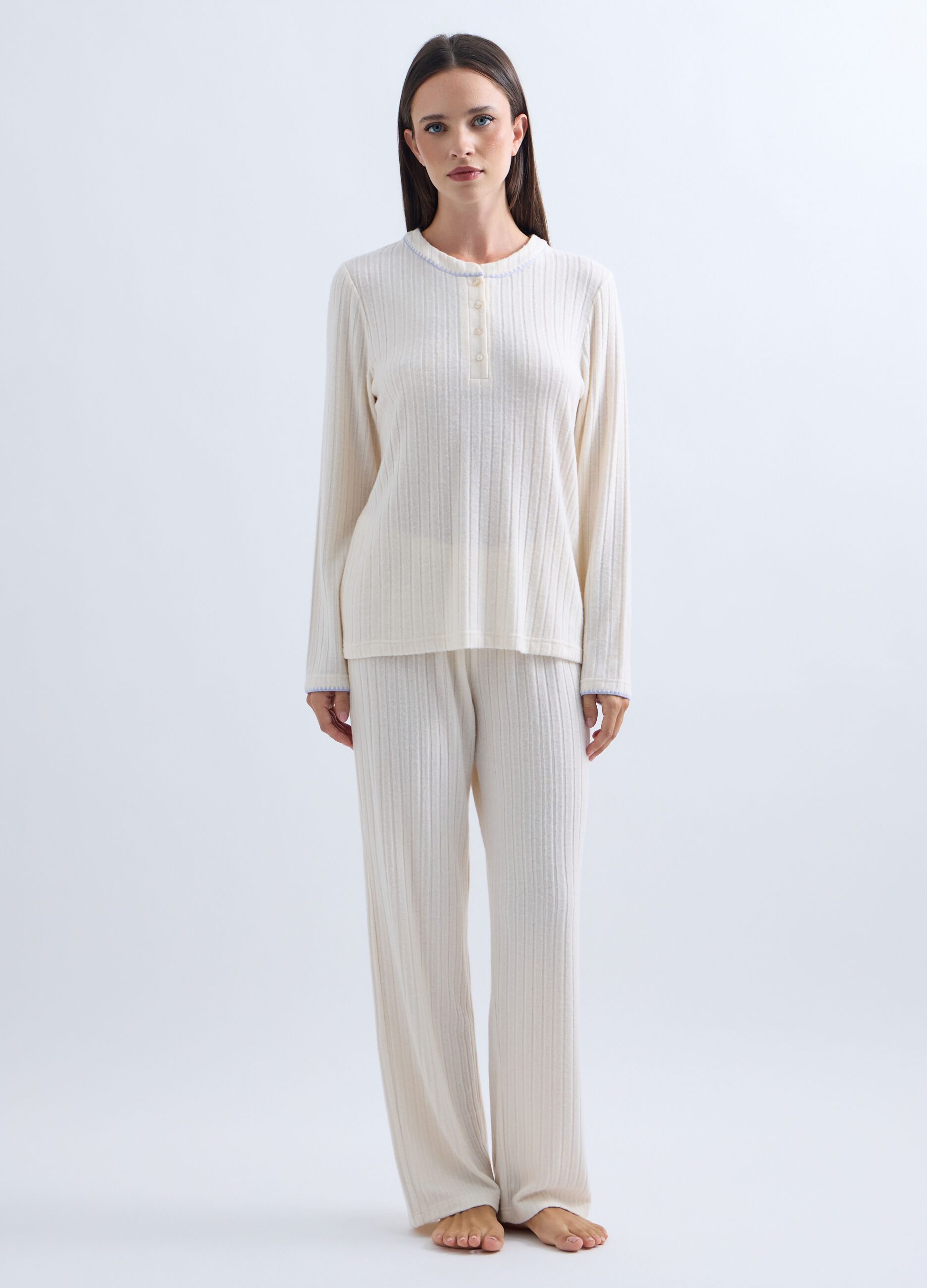 Pantaloni pigiama lunghi donna_0