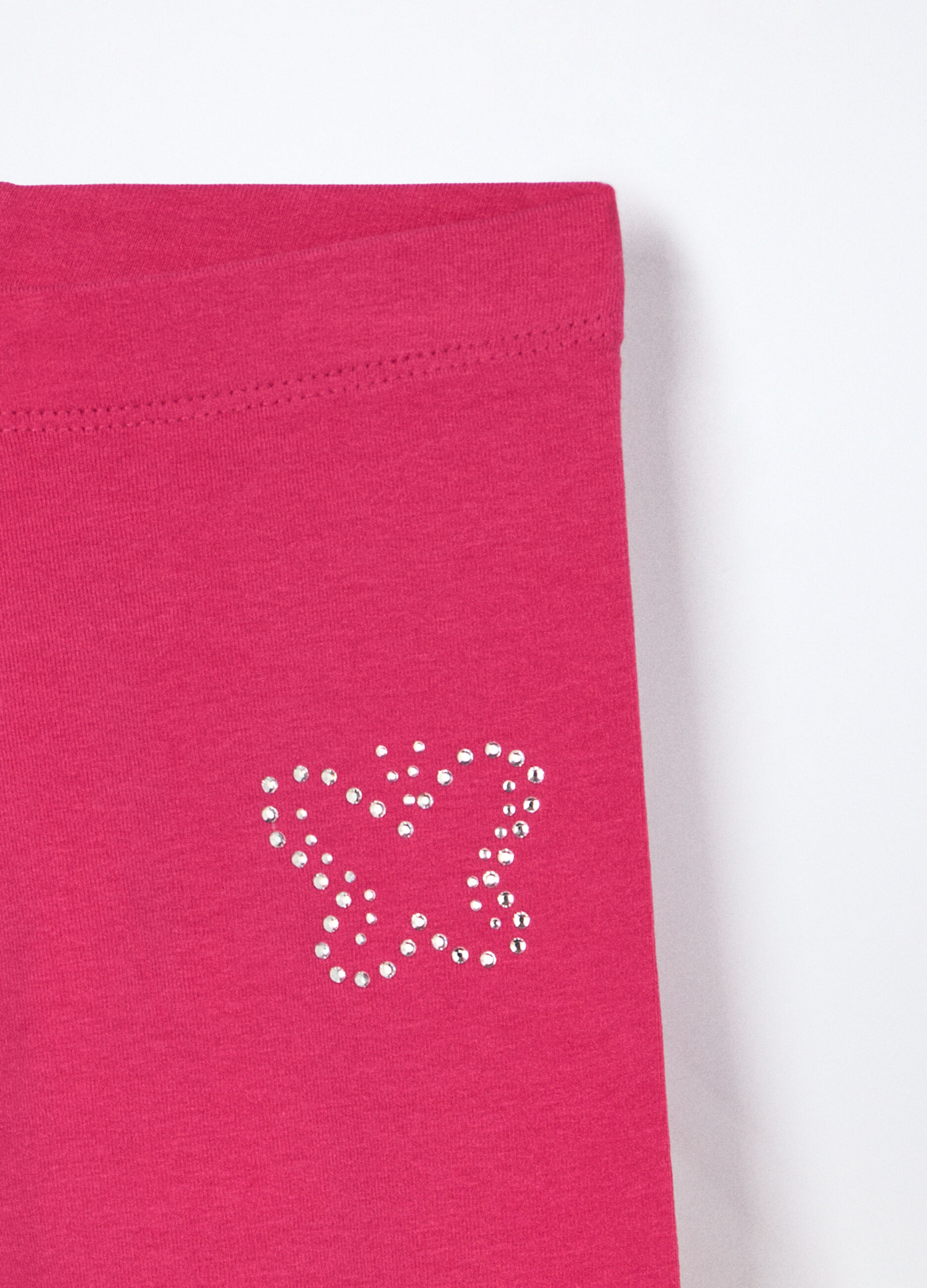 Leggings in jersey di cotone stretch bambina_2