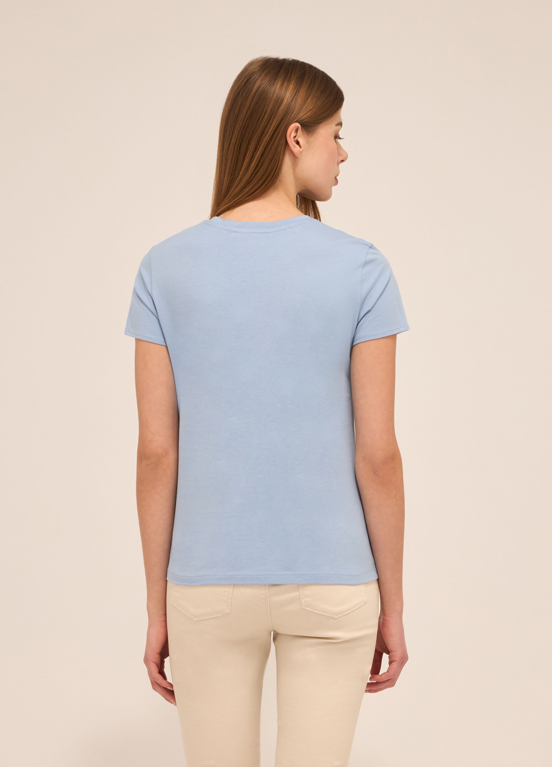 T-shirt in puro cotone donna_1