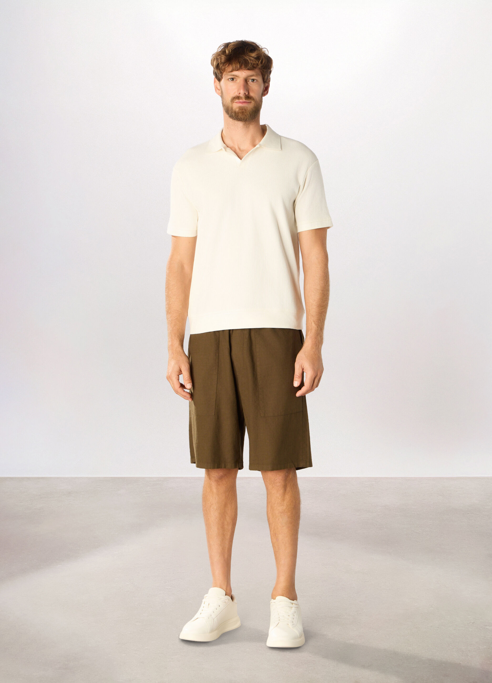 Bermuda in puro cotone uomo_0