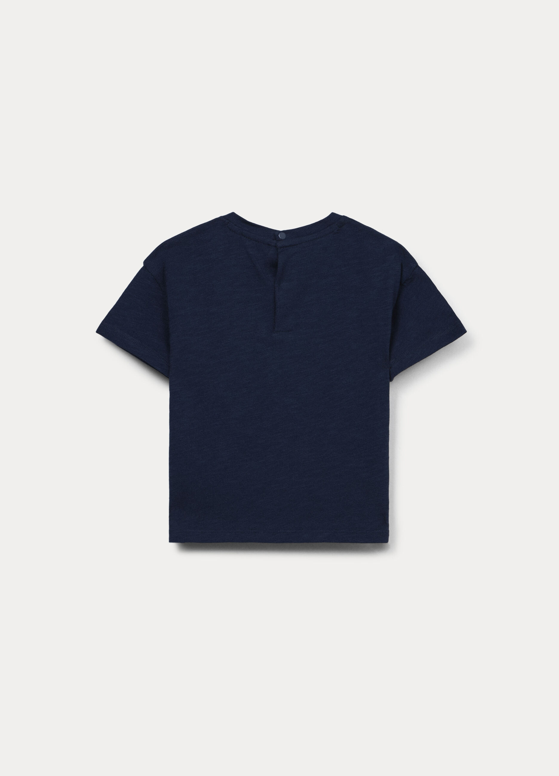 T-shirt in jersey slub di puro cotone bimbo_1