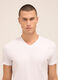 T-shirt collo a V in puro cotone uomo_2