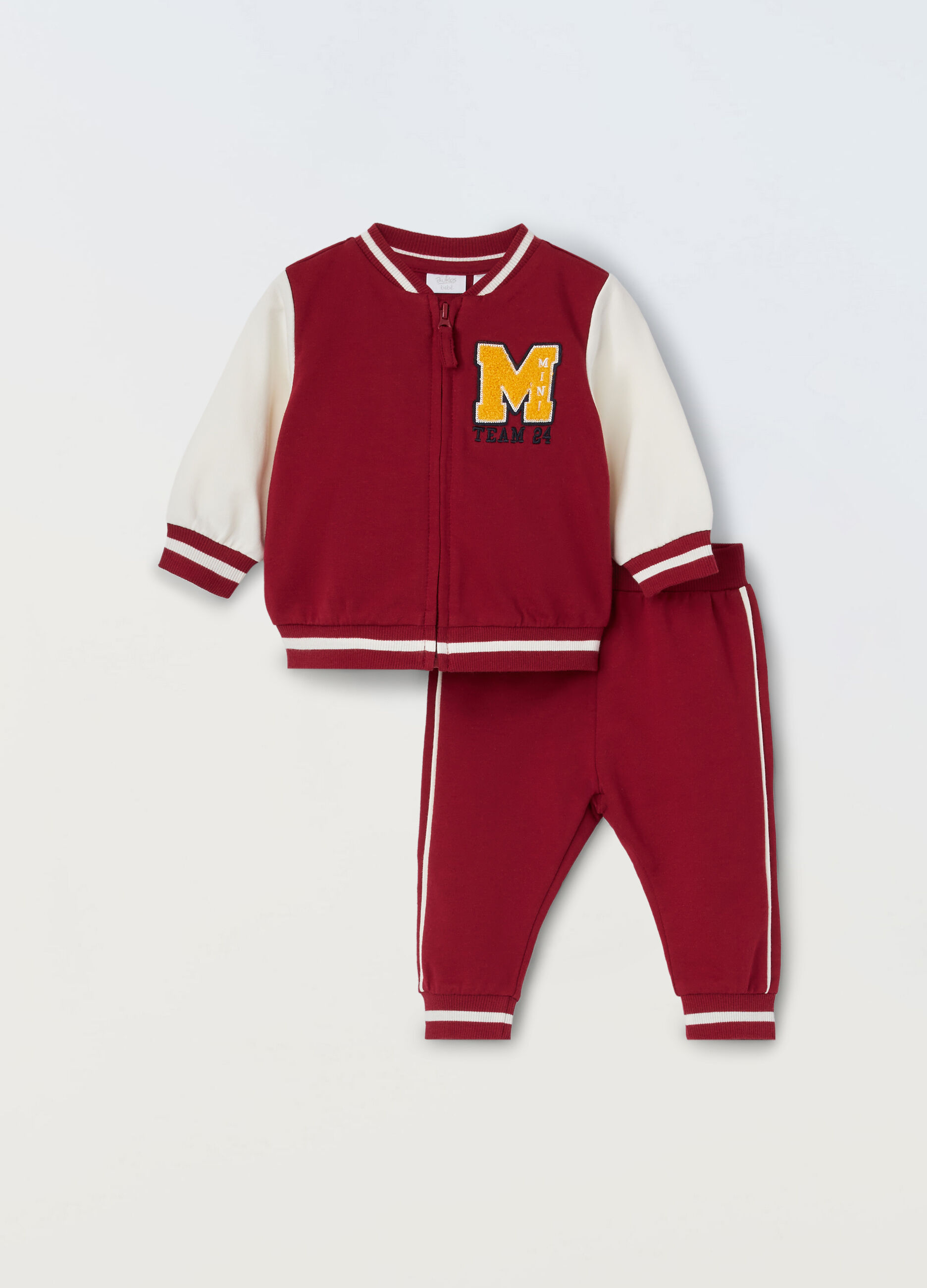 Jogging set in puro cotone neonato_0