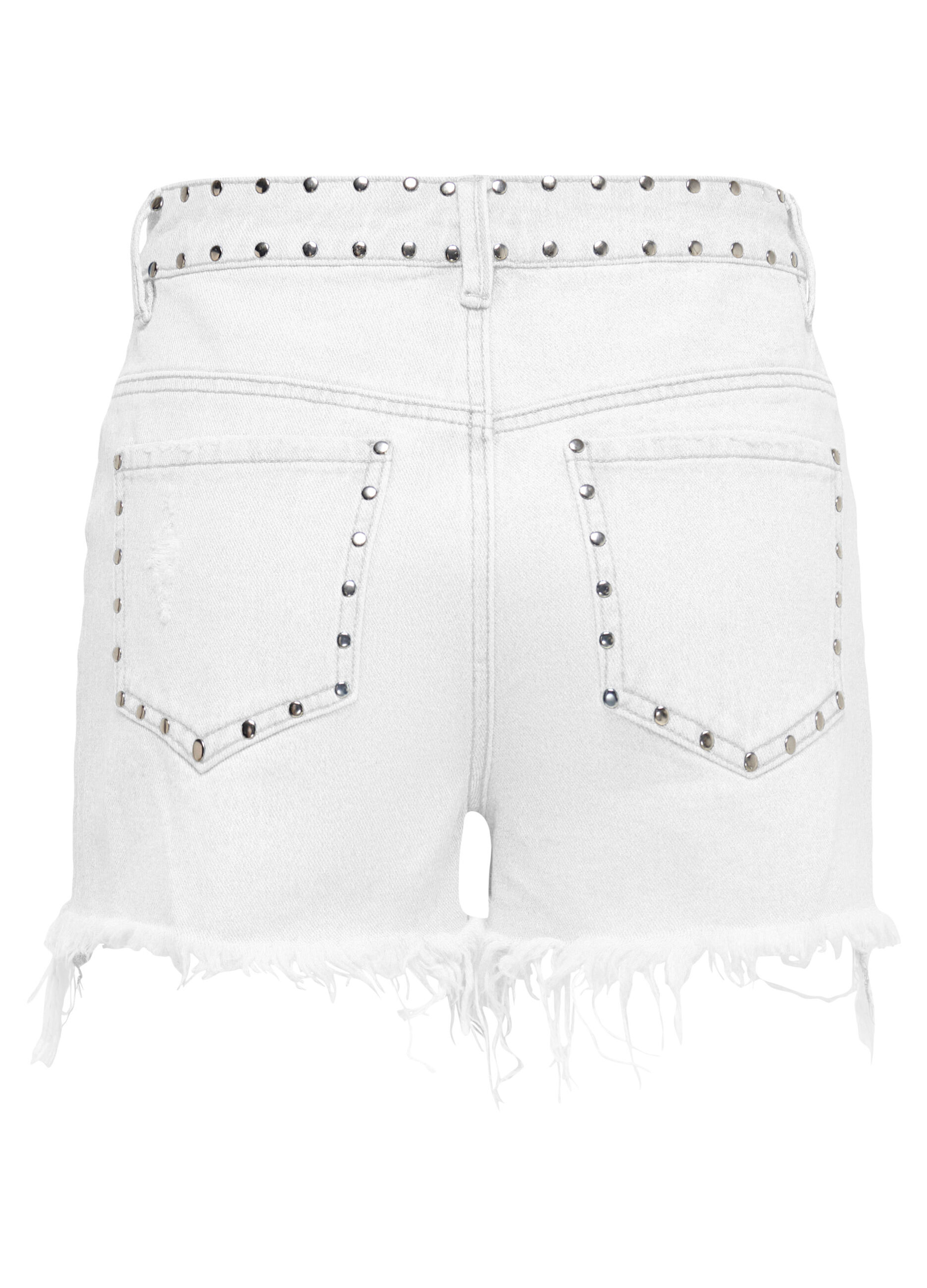 Shorts ripped in denim donna