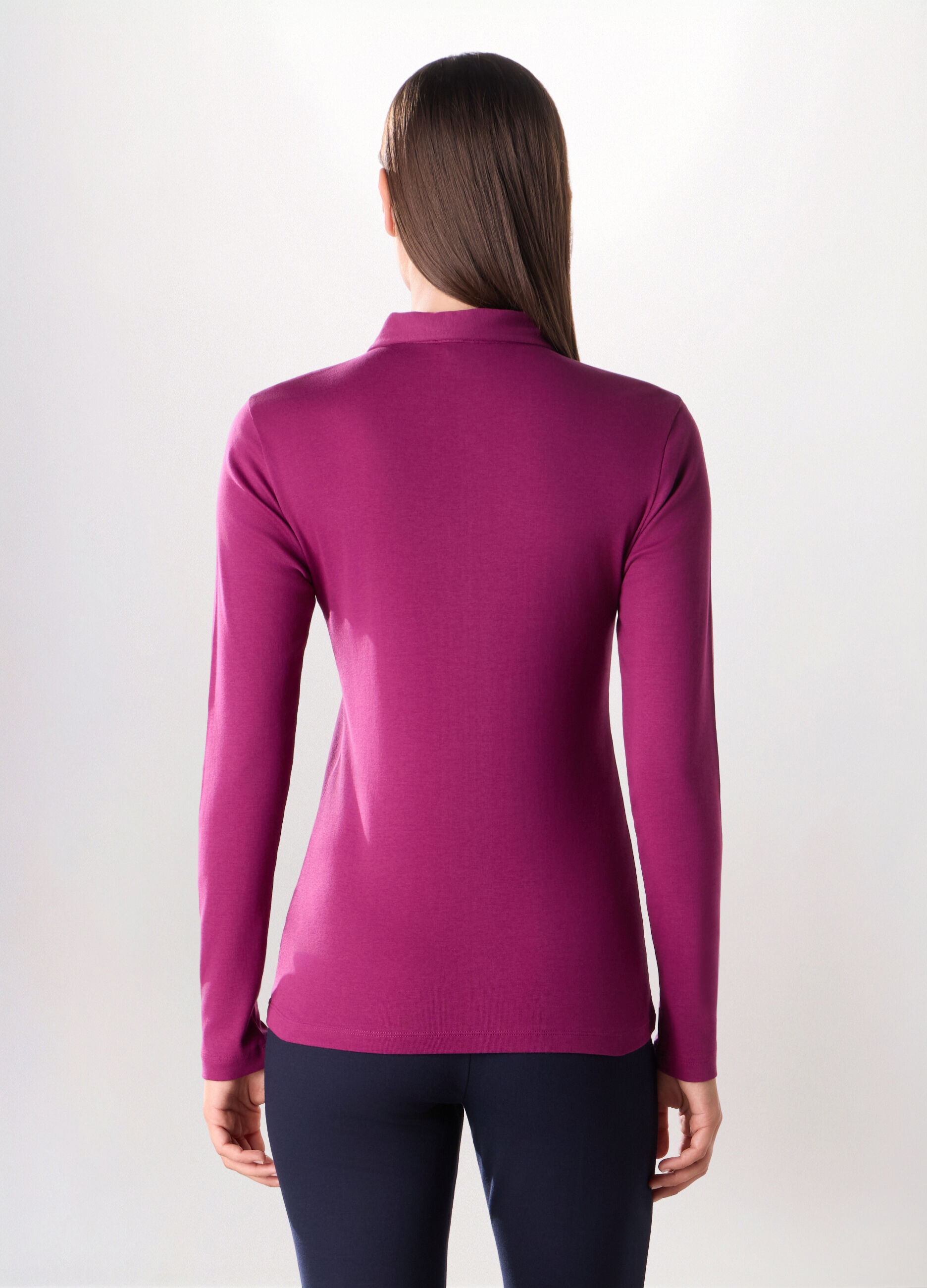 Polo in pura viscosa donna_1