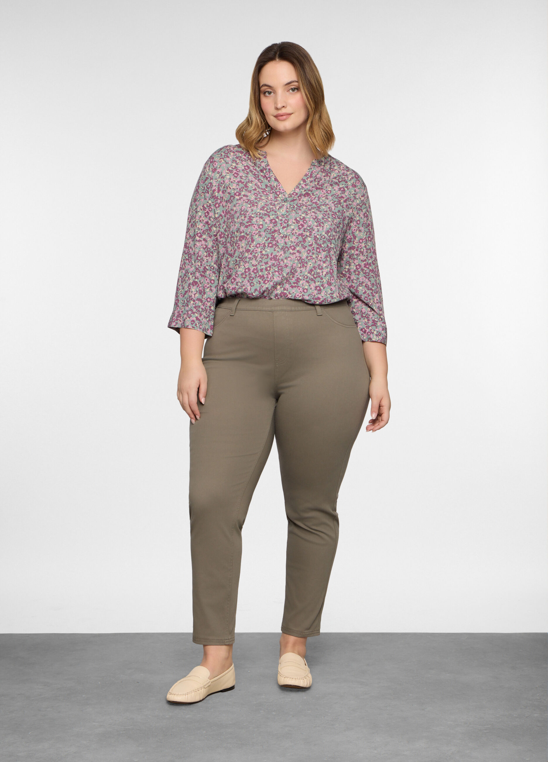Treggings slim fit stretch donna curvy_0