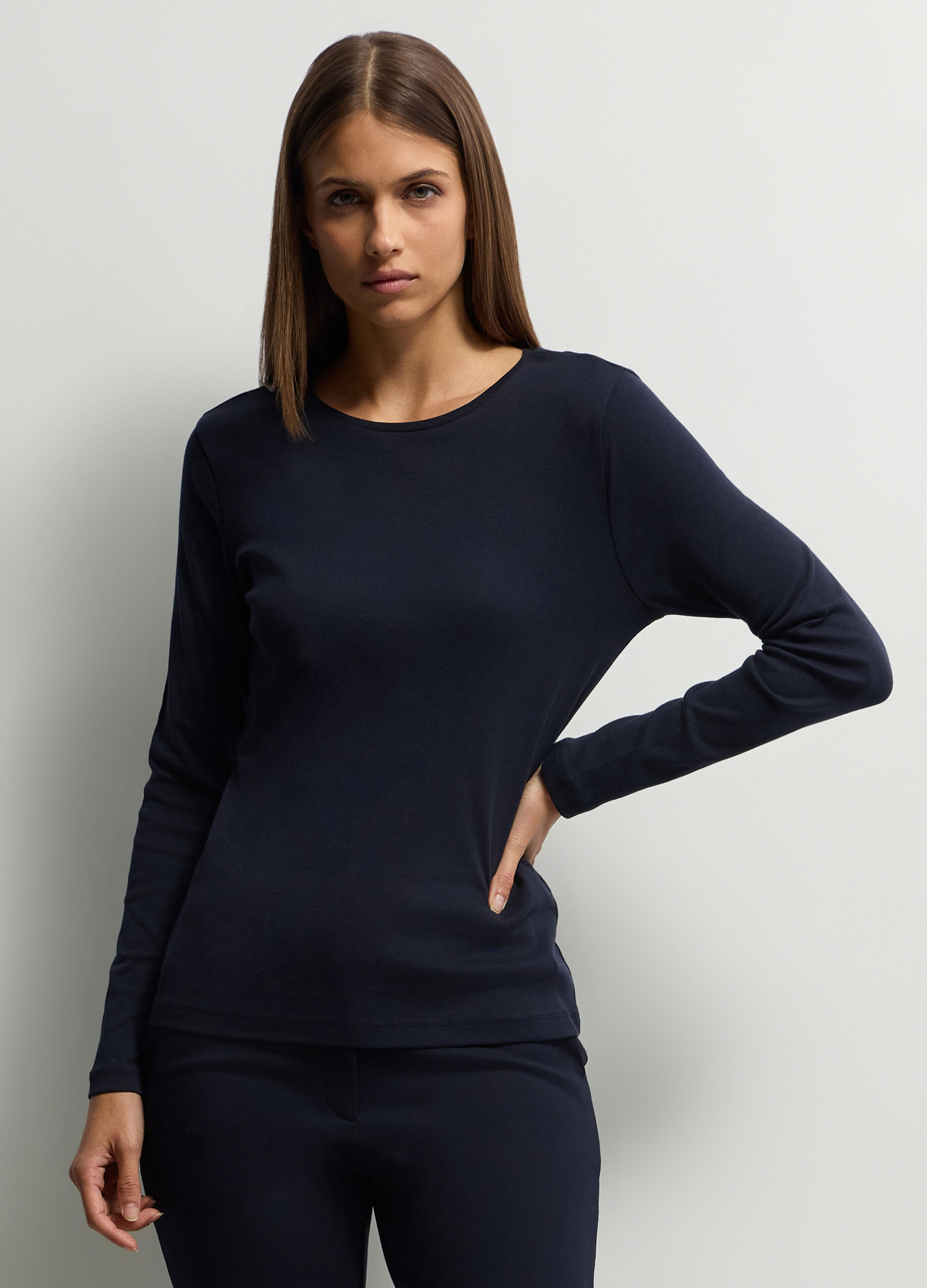 T-shirt girocollo donna_0