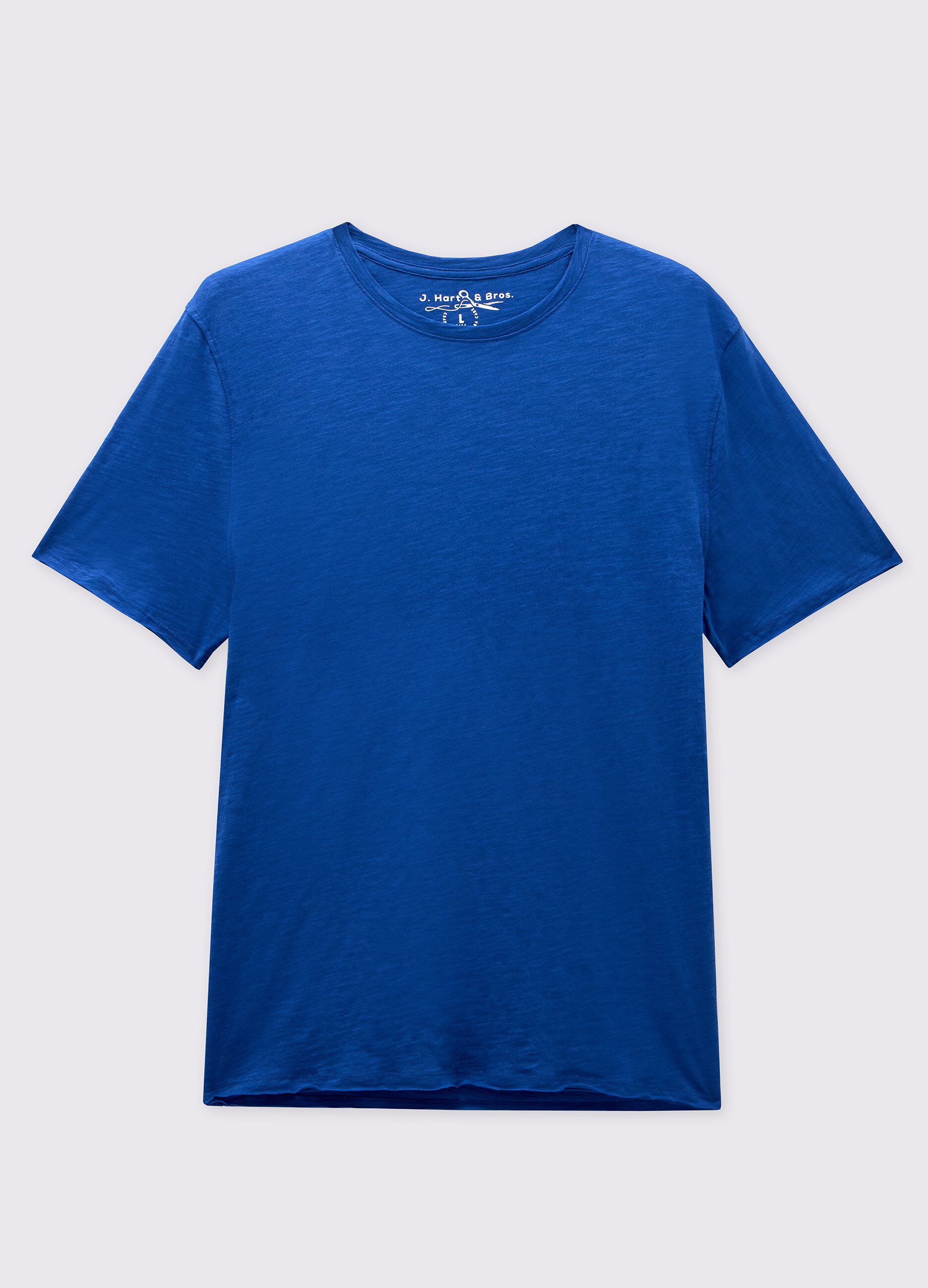 T-shirt girocollo in puro cotone uomo_0