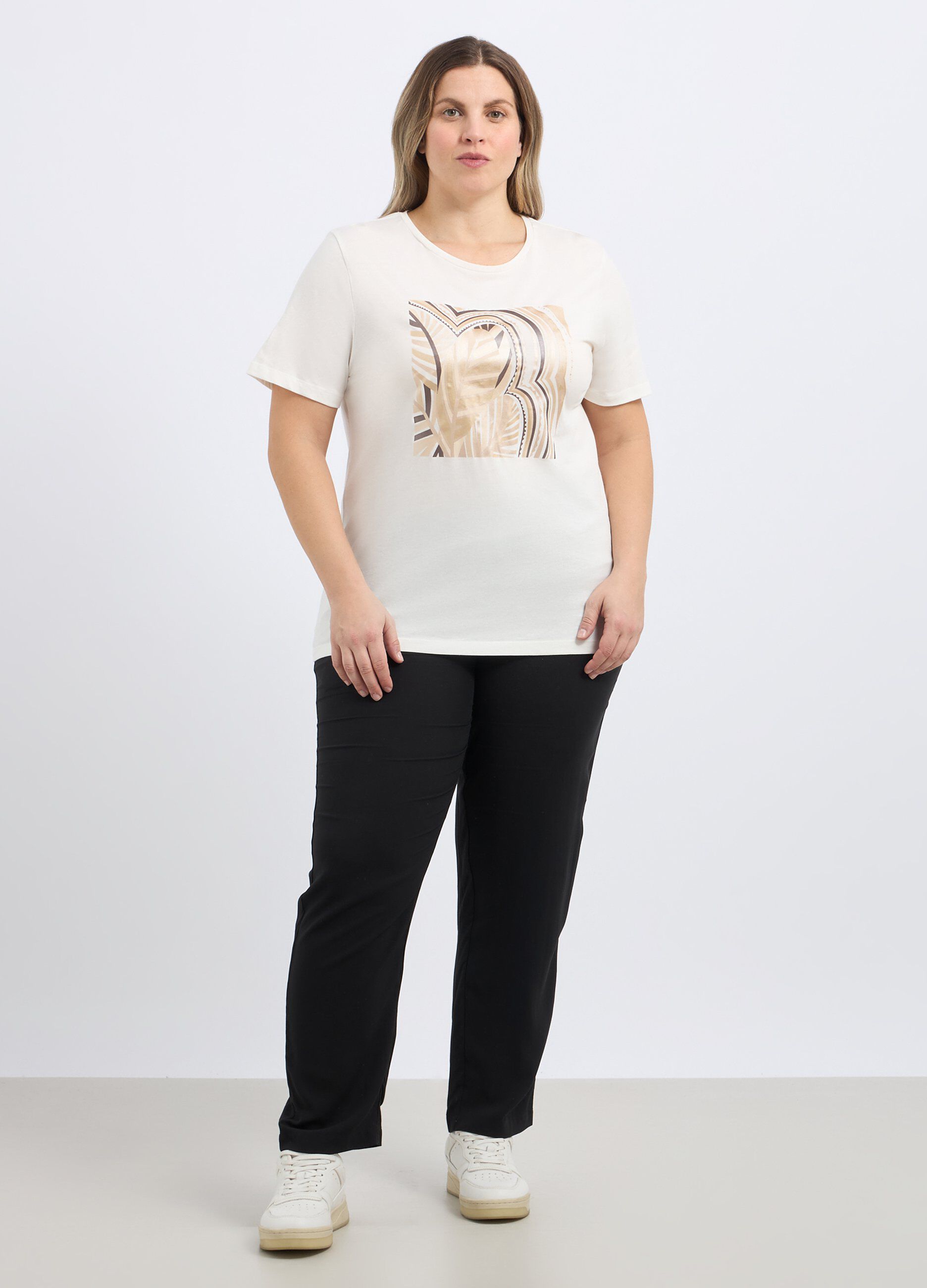 Pantaloni in pura viscosa donna curvy