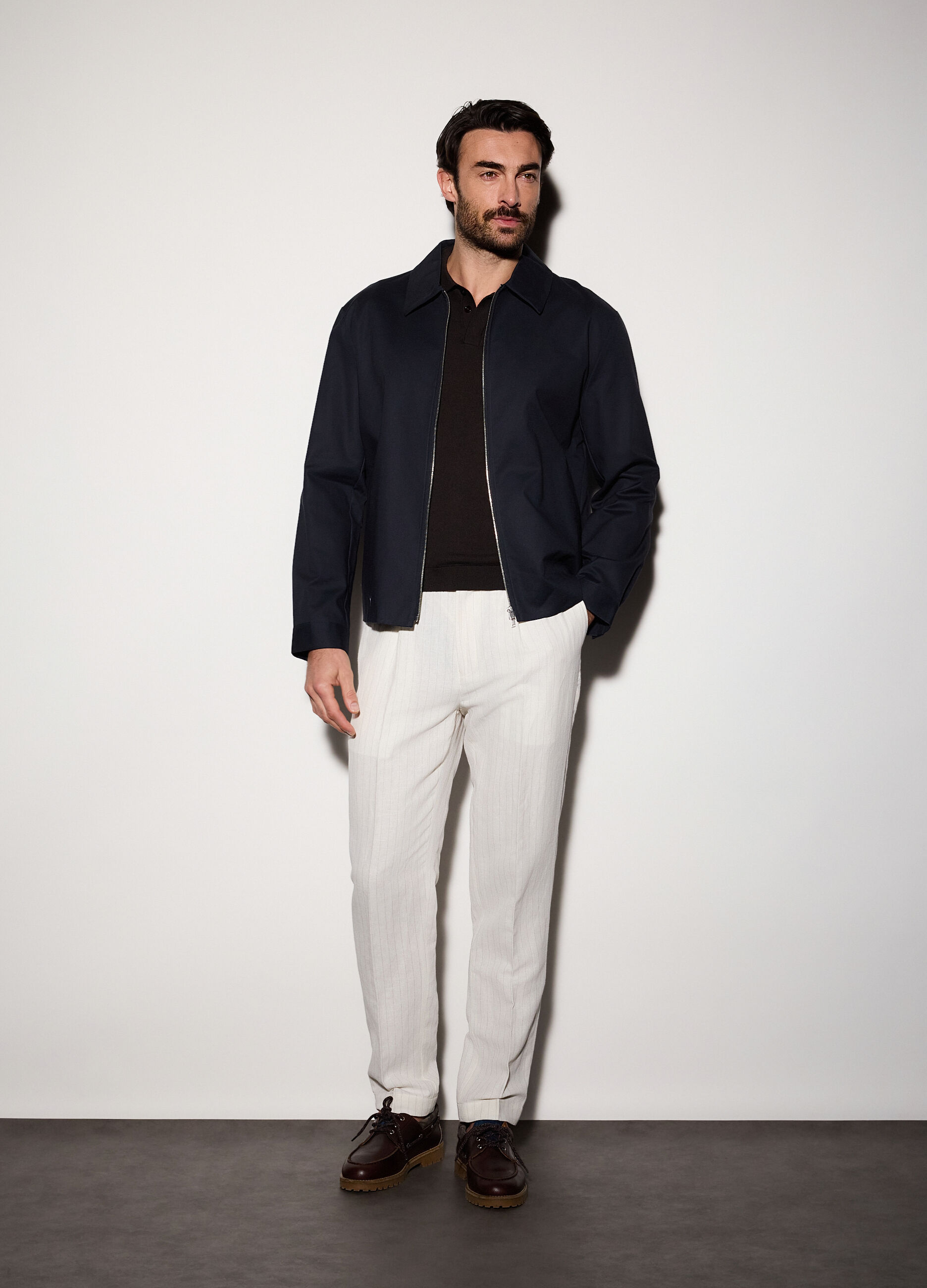 Giubbotto in cotone stretch uomo_0