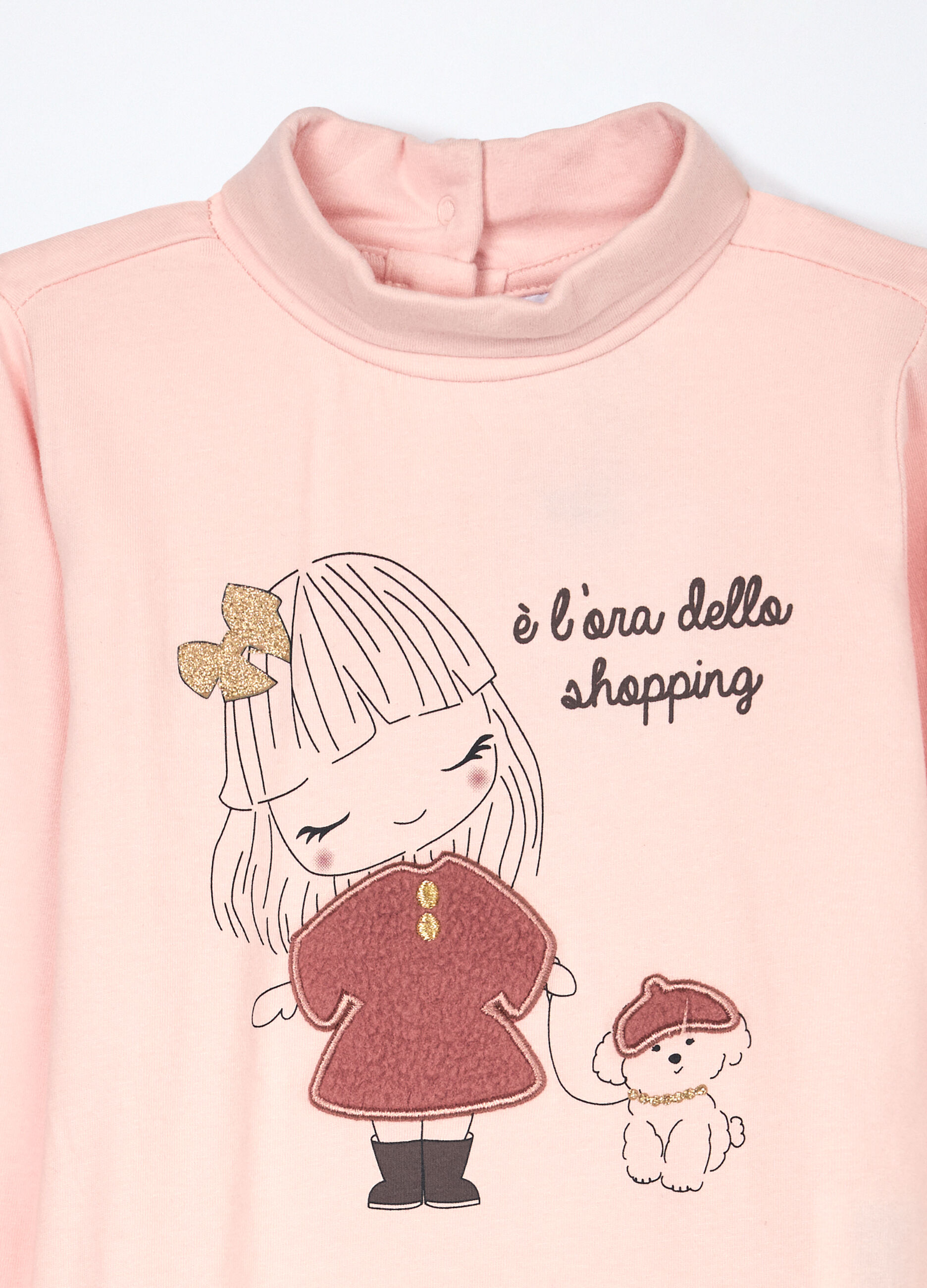 Lupetto in jersey di cotone stretch neonata_2