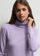 Pullover a collo alto rasato donna_2