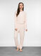 Pantaloni pigiama in costina stretch donna_0