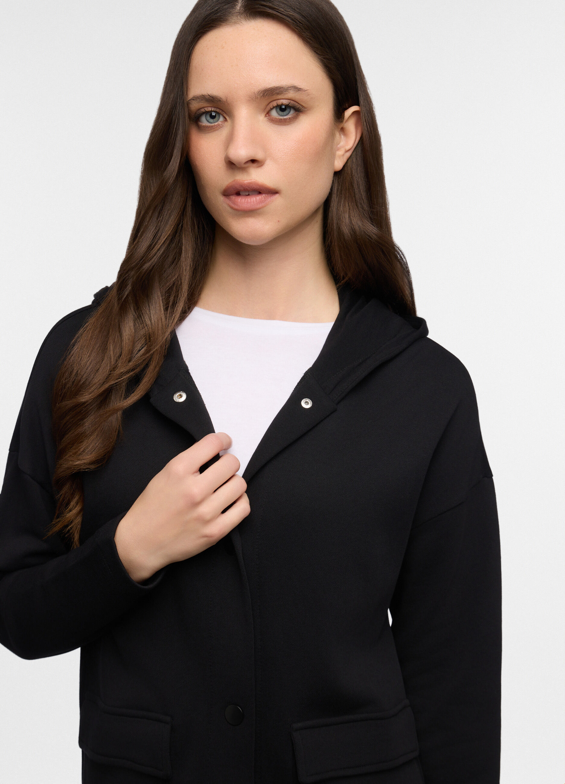 Felpa con cappuccio donna_2