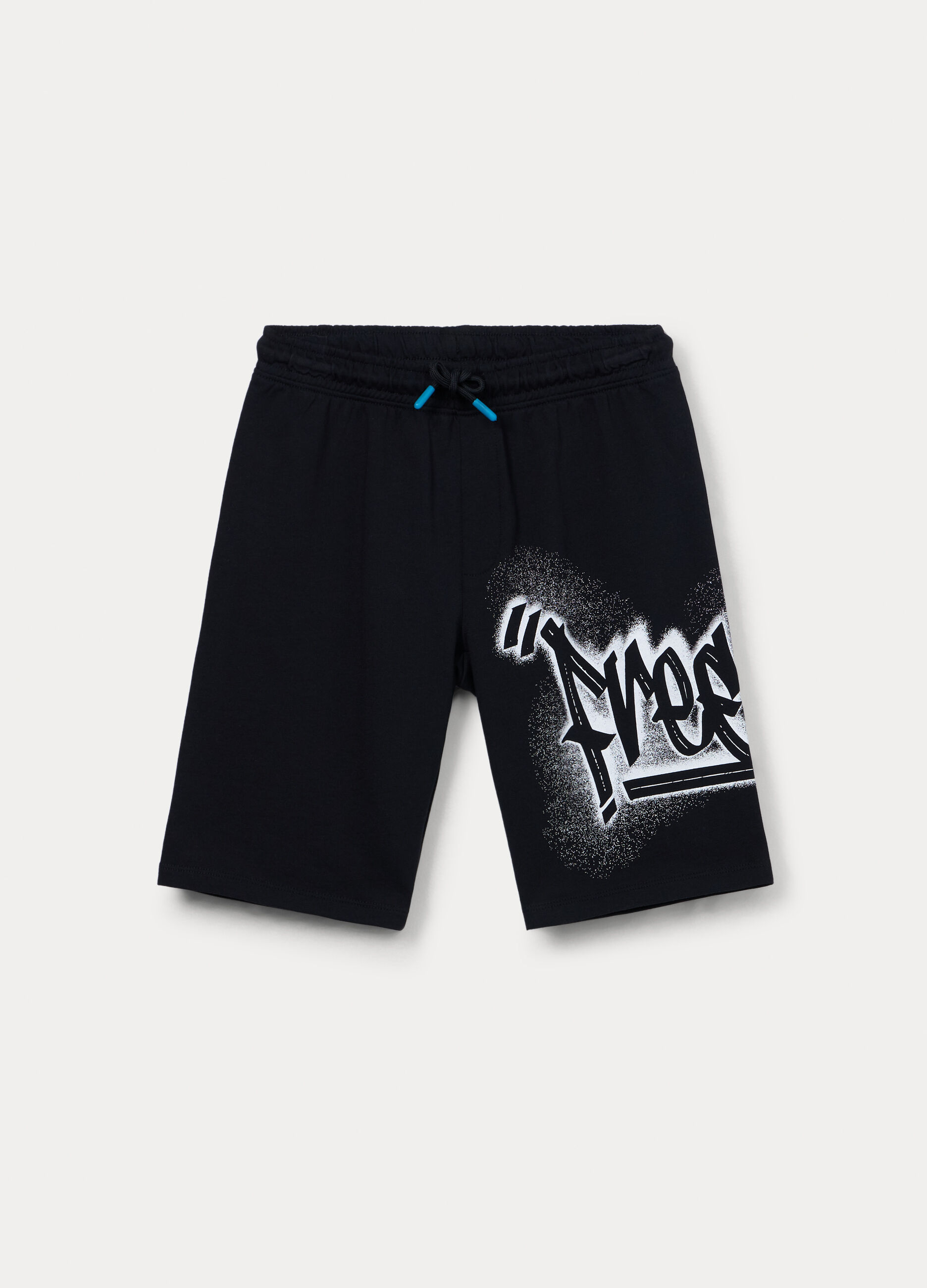 Bermuda in french terry di puro cotone ragazzo_0