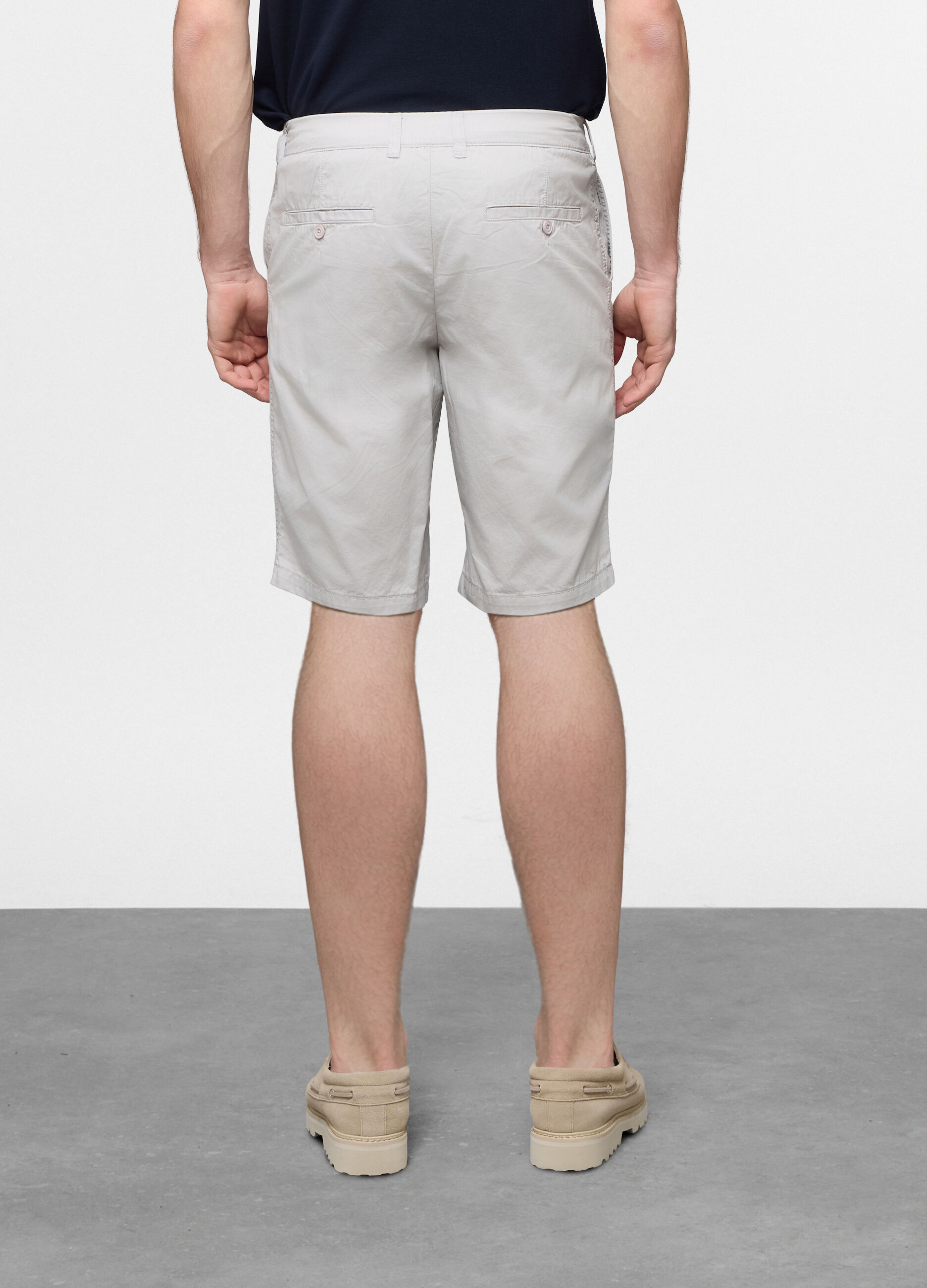 Bermuda in twill di cotone uomo_1