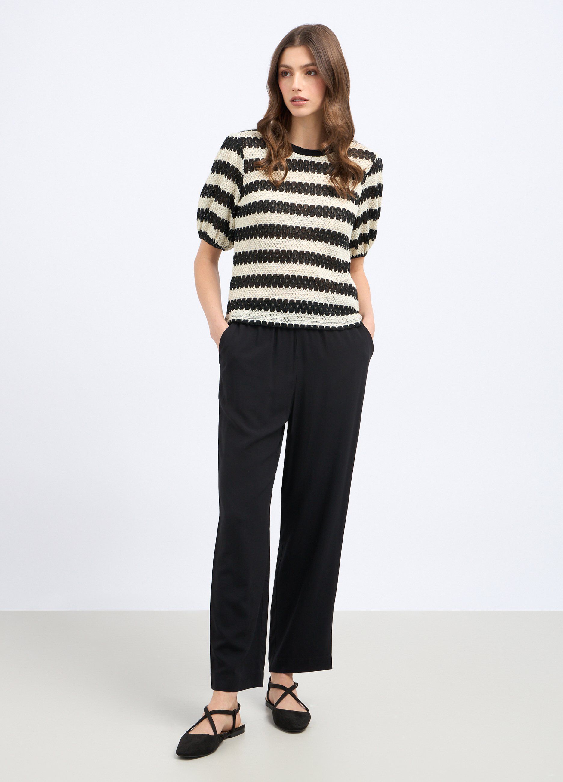 Pantaloni in pura viscosa donna_0