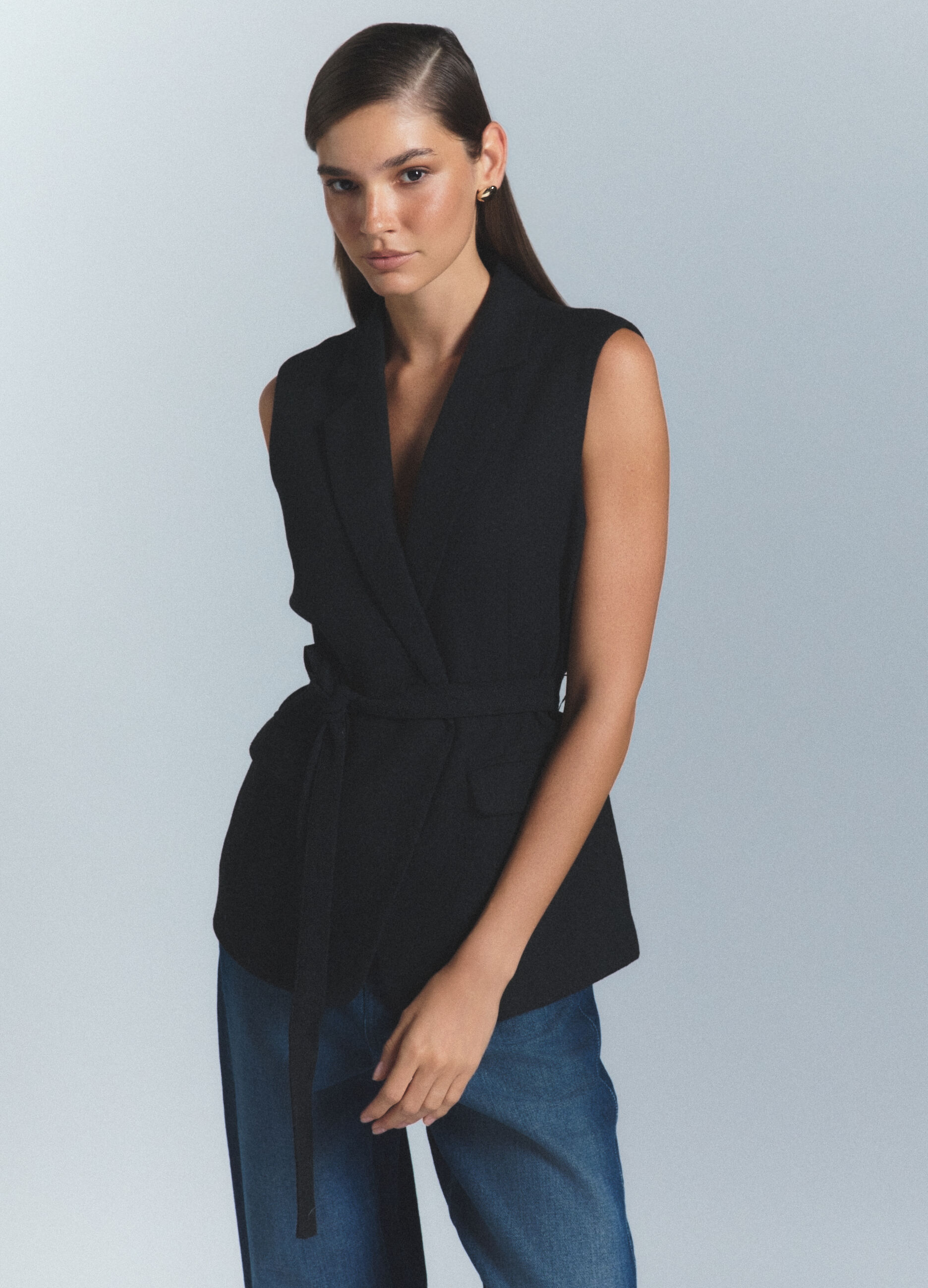 Gilet misto lana donna_1
