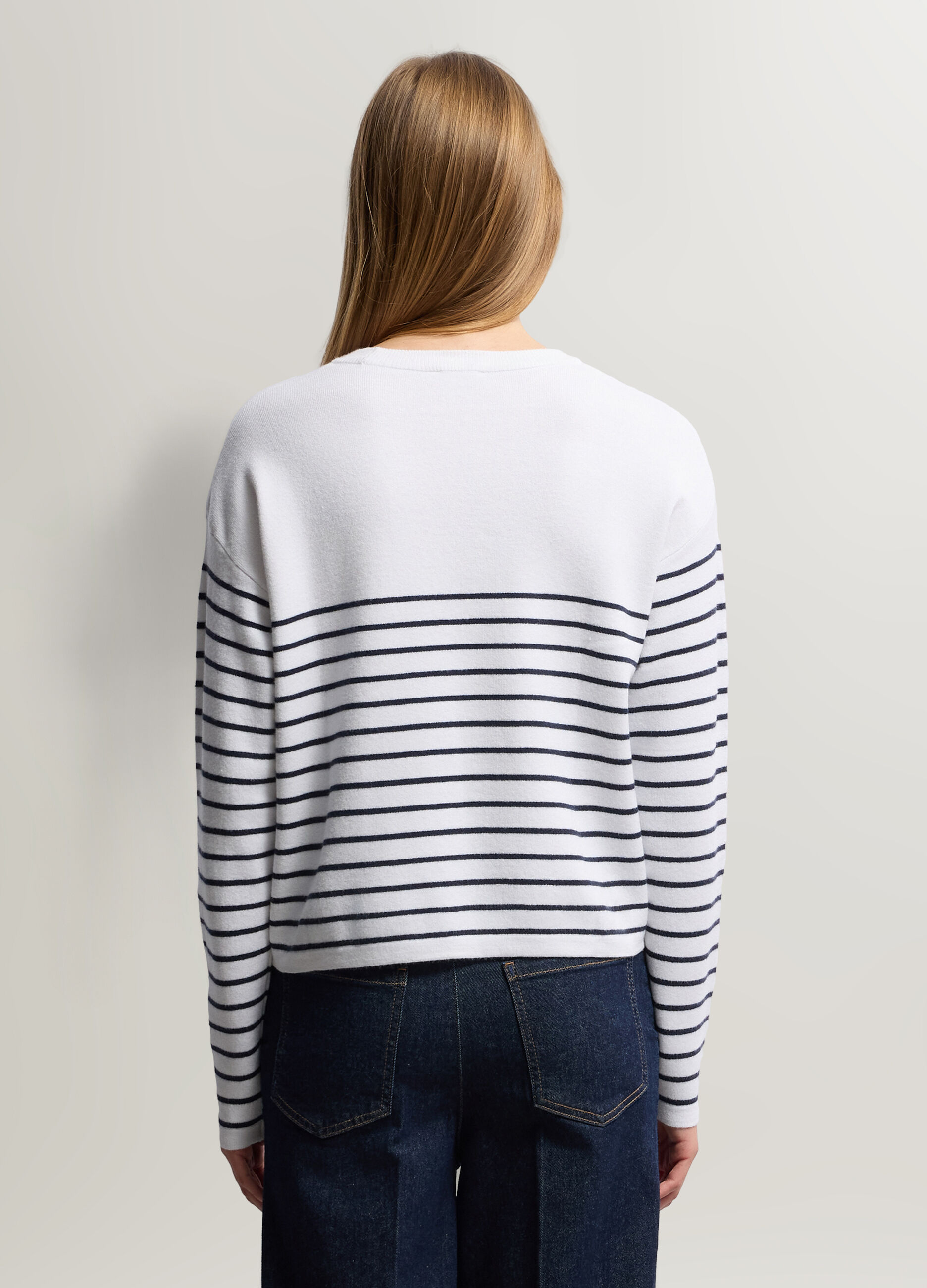 Maglia girocollo rasata donna_1