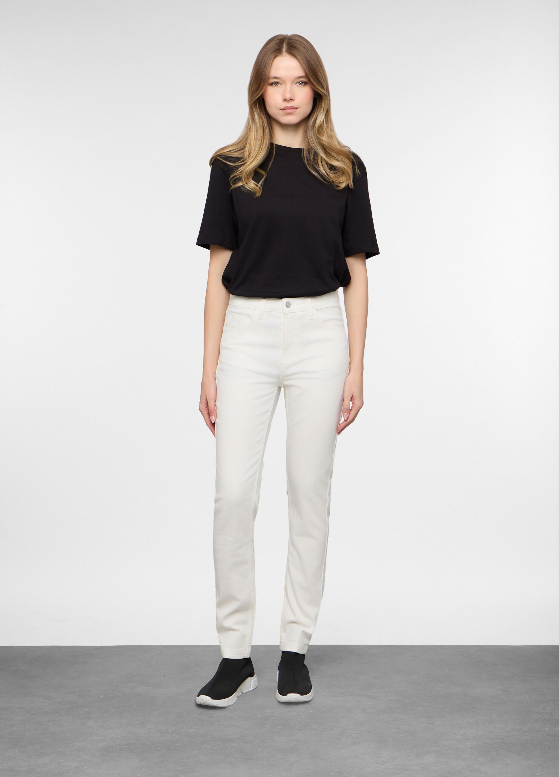 5 Tasche fit Slim in cotone stretch donna_0