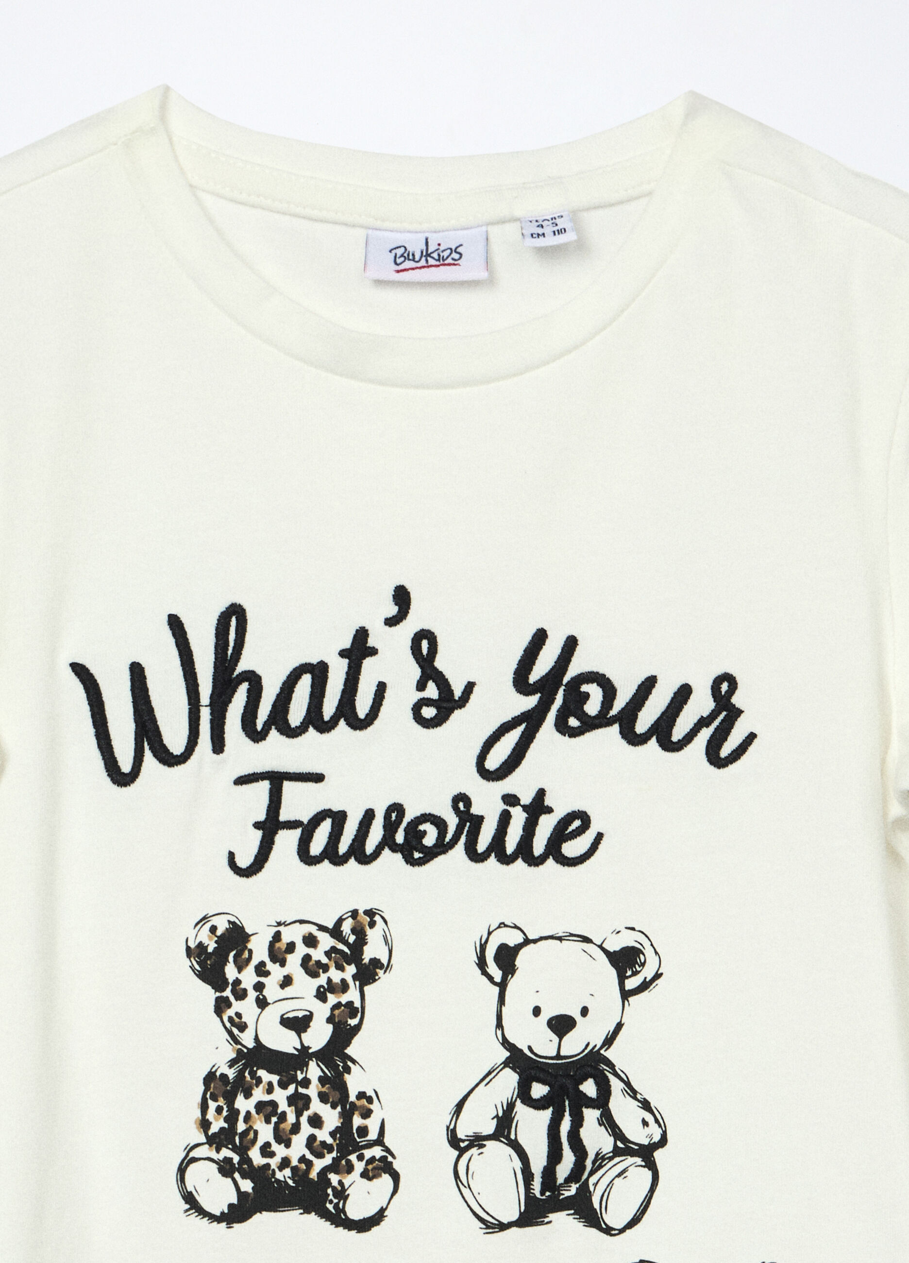 T-shirt in jersey di cotone stretch bambina_2