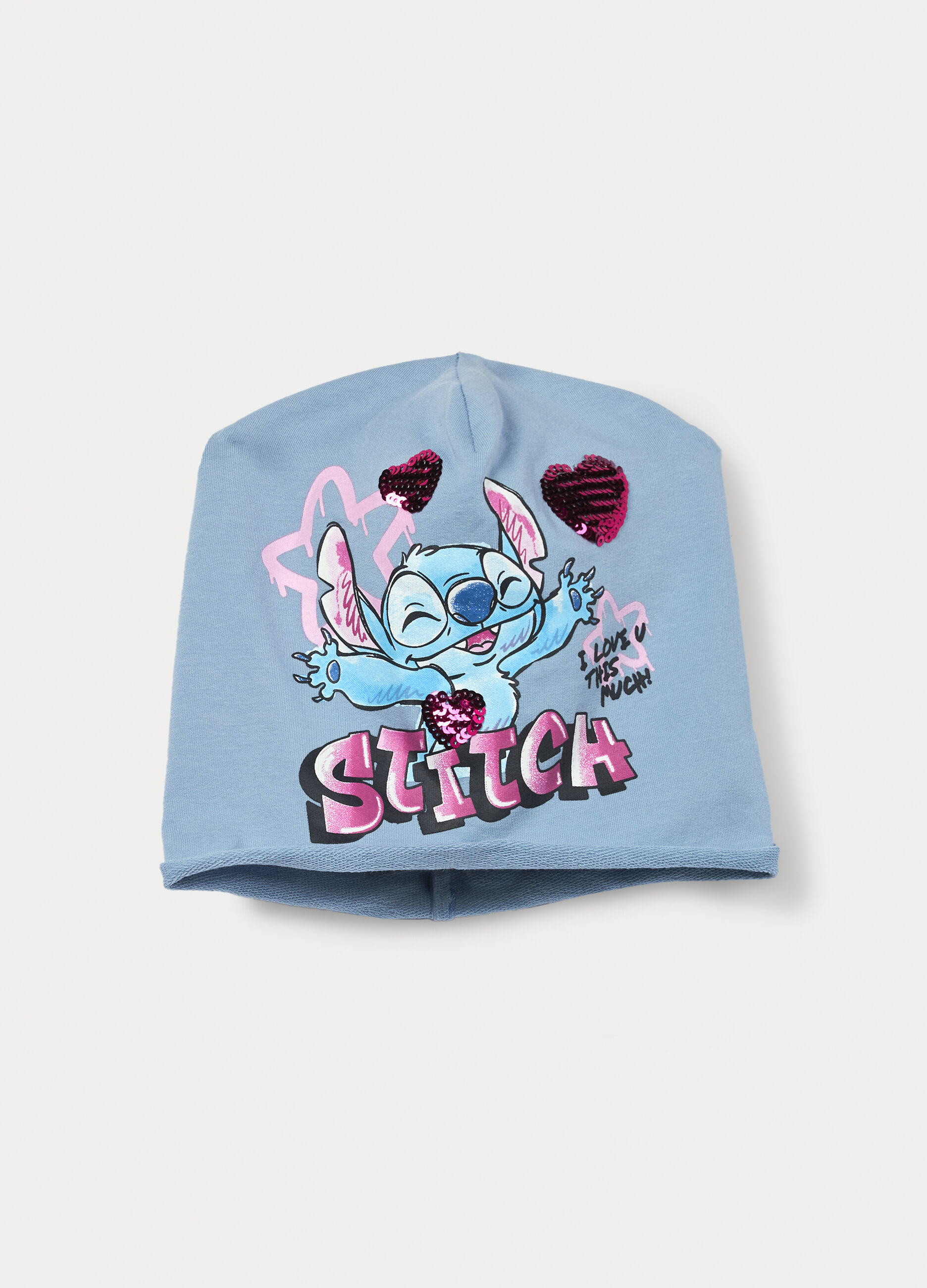 Berretto Stitch in french terry di cotone stretch_0