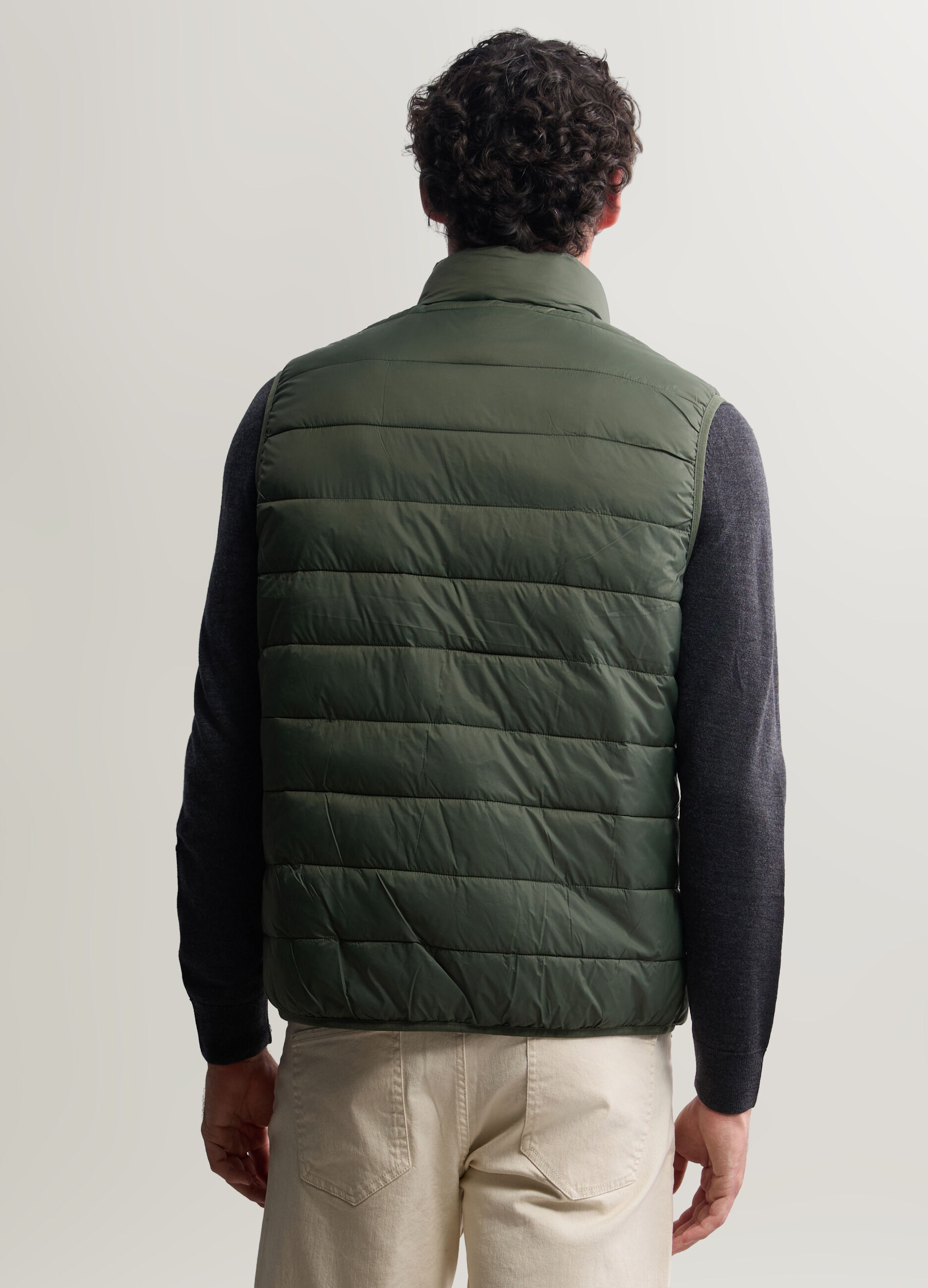 Gilet imbottito in tessuto tecnico uomo_1